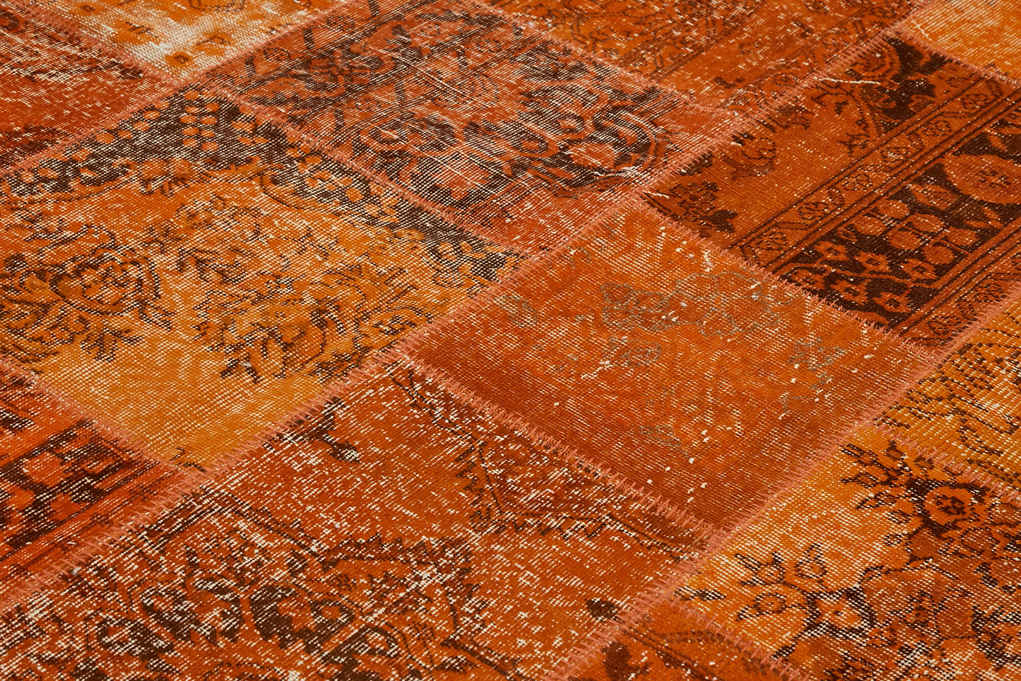 8x10 Orange Patchwork Rug - 43178