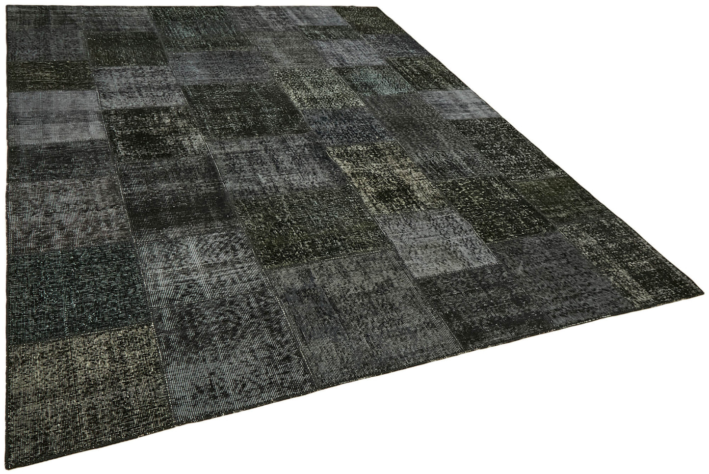 8x10 Black Patchwork Rug - 43181