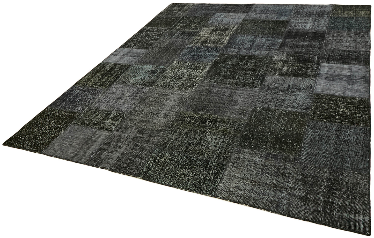 8x10 Black Patchwork Rug - 43181