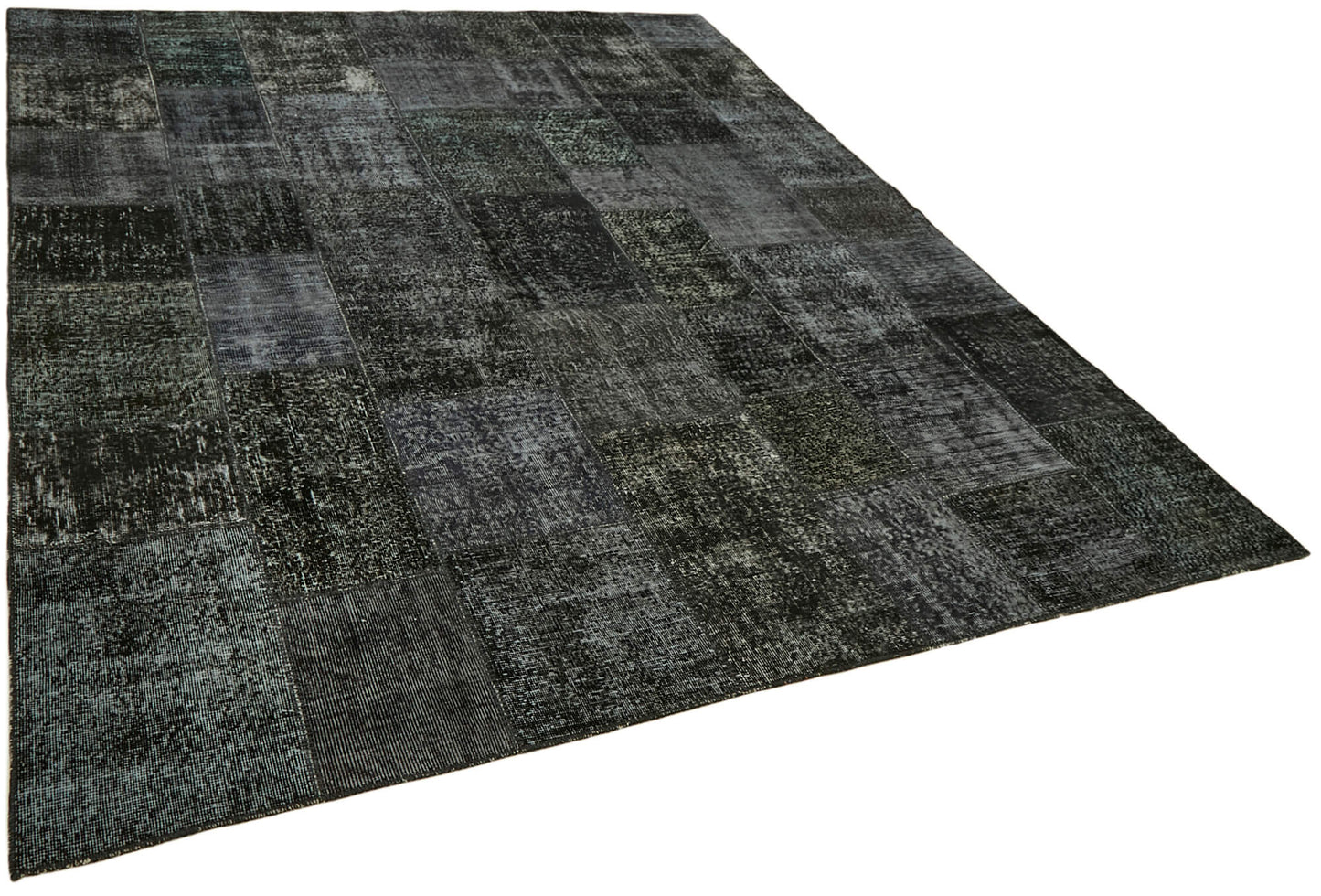 8x10 Black Patchwork Rug - 43182