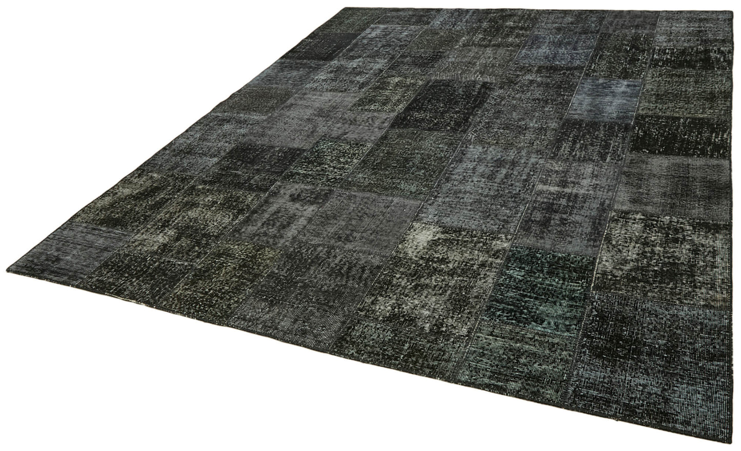 8x10 Black Patchwork Rug - 43182