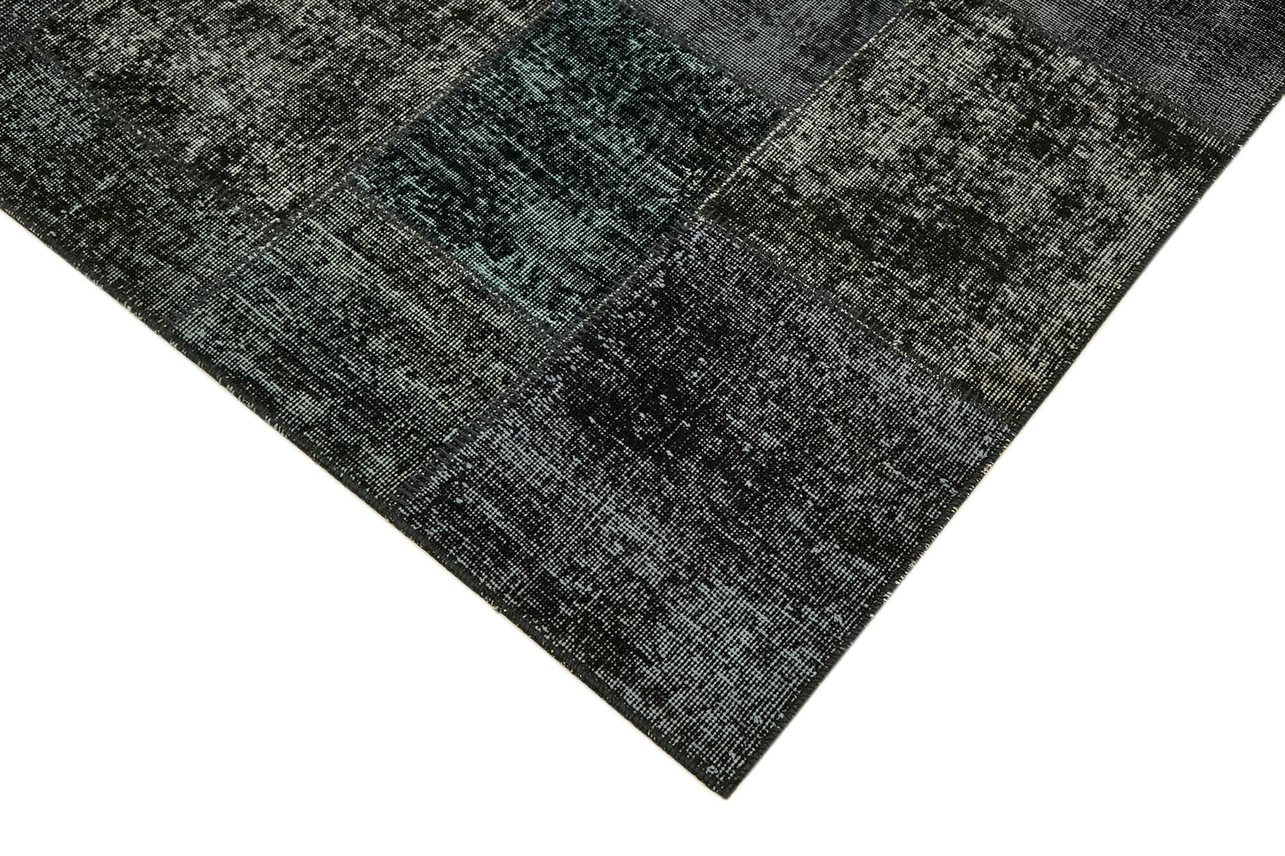 8x10 Black Patchwork Rug - 43182