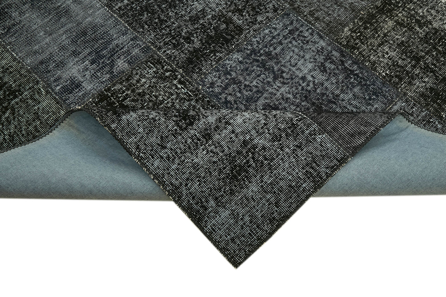 8x10 Black Patchwork Rug - 43182