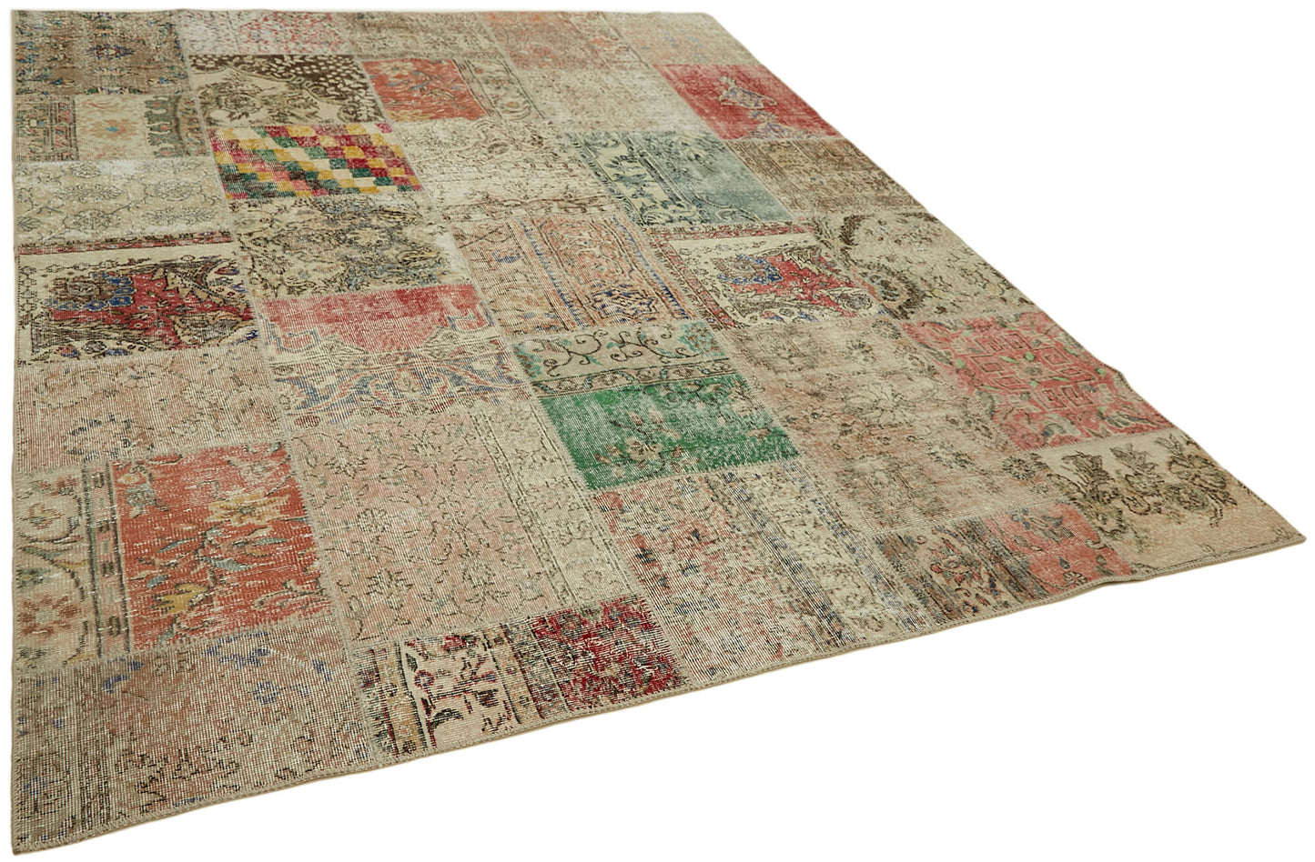 8x10 Beige Patchwork Rug - 43184