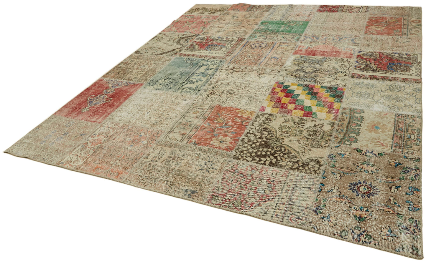 8x10 Beige Patchwork Rug - 43184