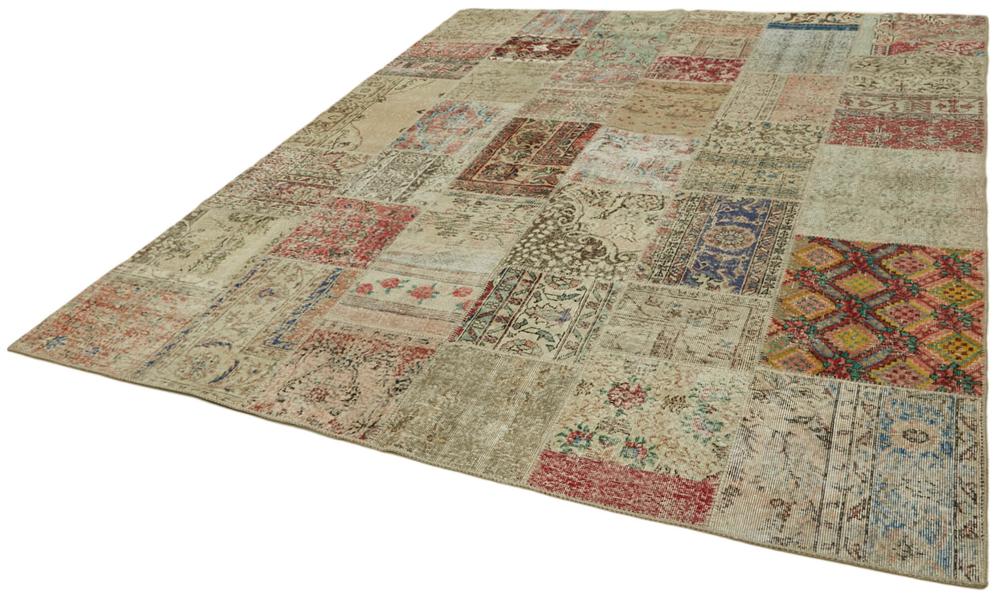 8x10 Beige Patchwork Rug - 43186