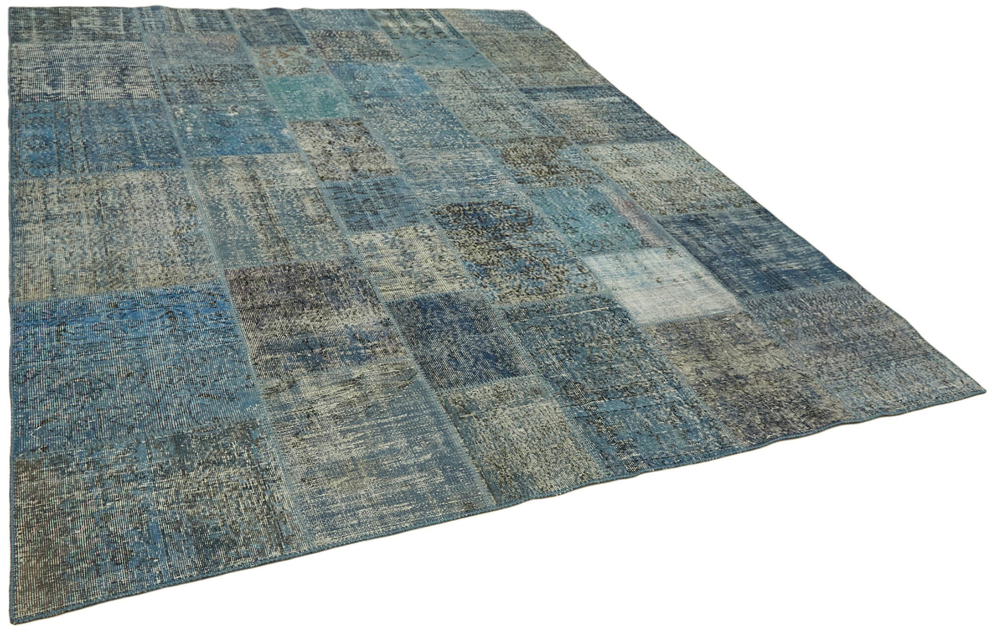 8x10 Blue Patchwork Rug - 43187