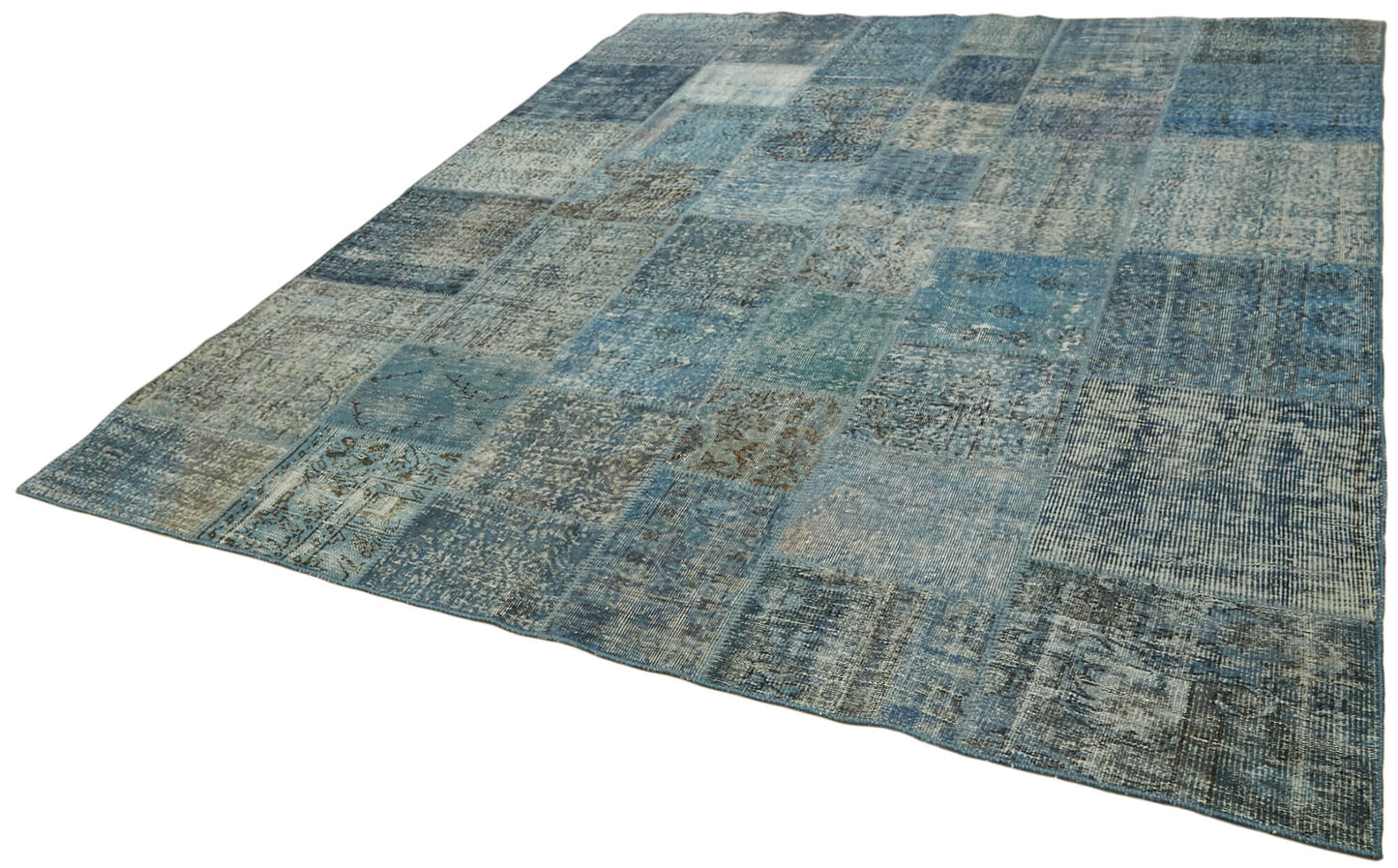 8x10 Blue Patchwork Rug - 43187