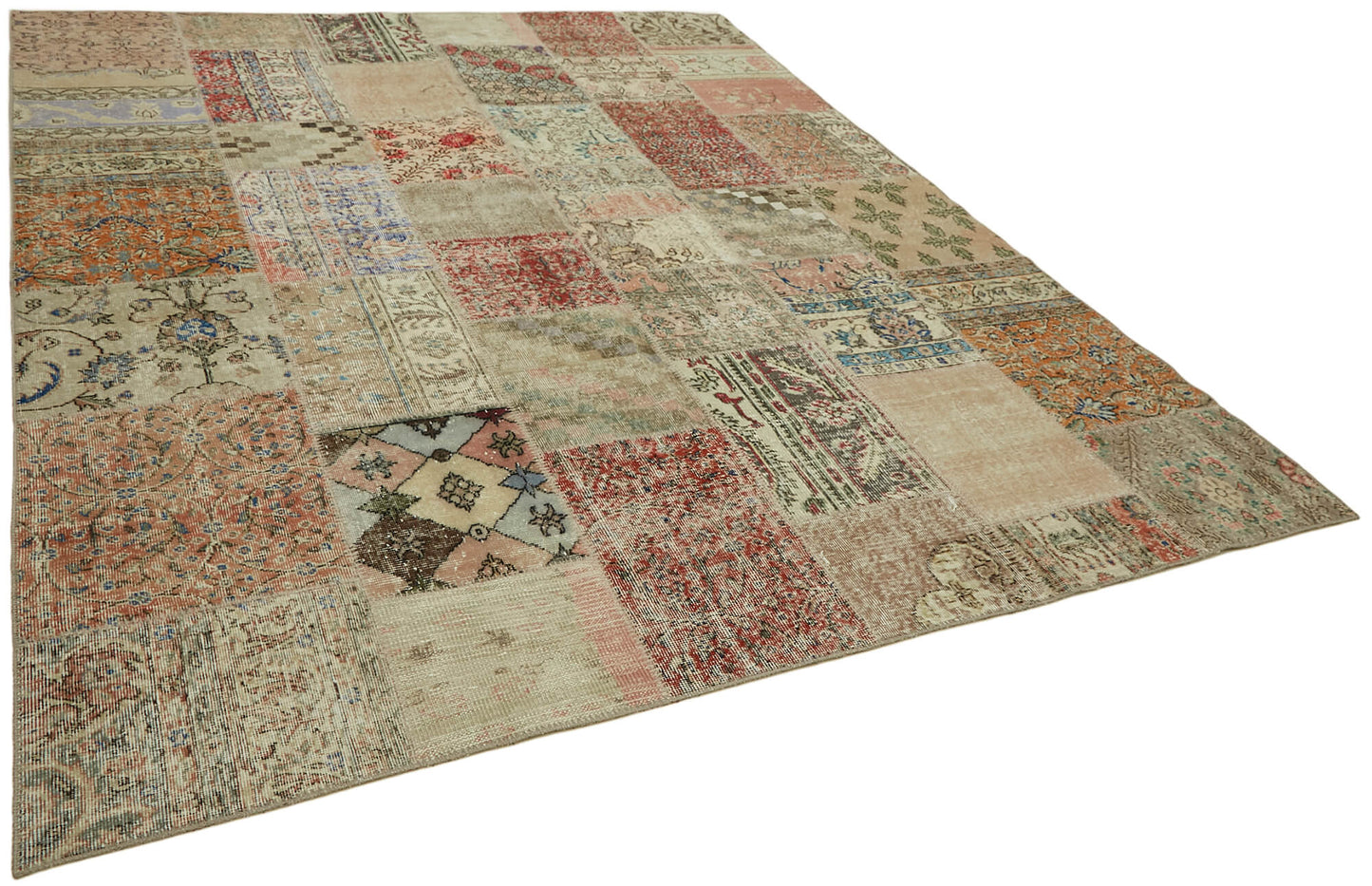 8x10 Beige Patchwork Rug - 43190