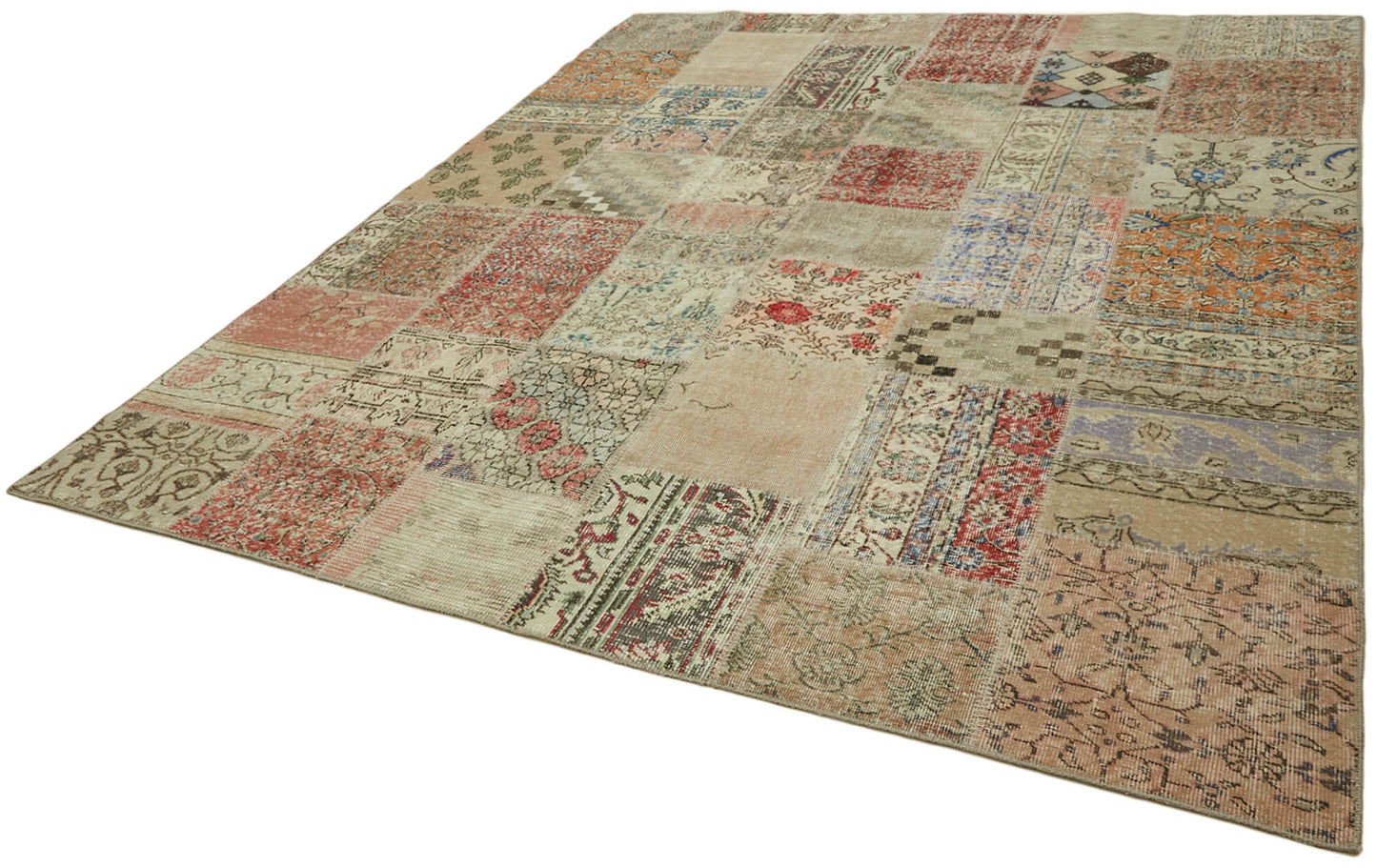 8x10 Beige Patchwork Rug - 43190