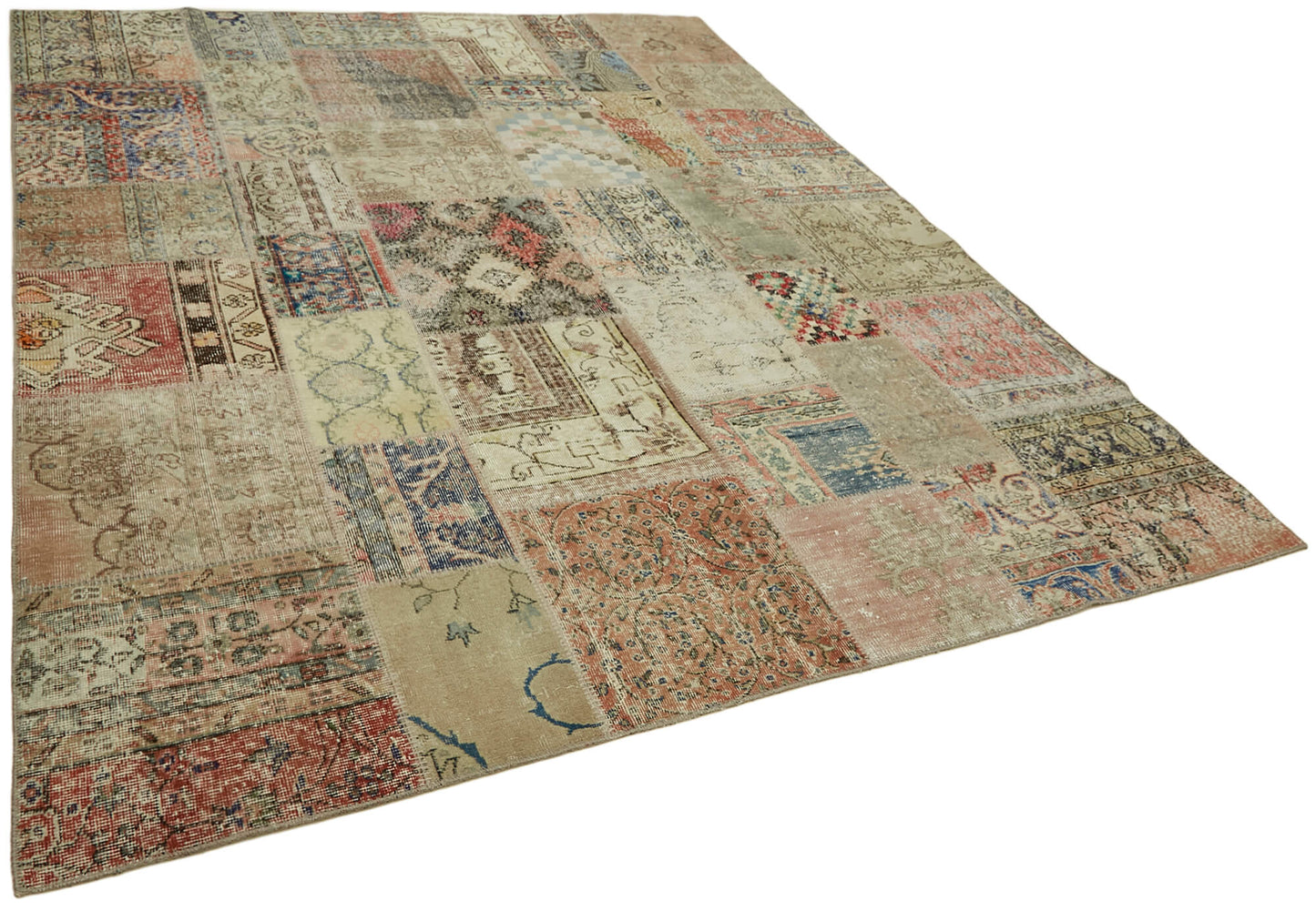 8x10 Beige Patchwork Rug - 43191