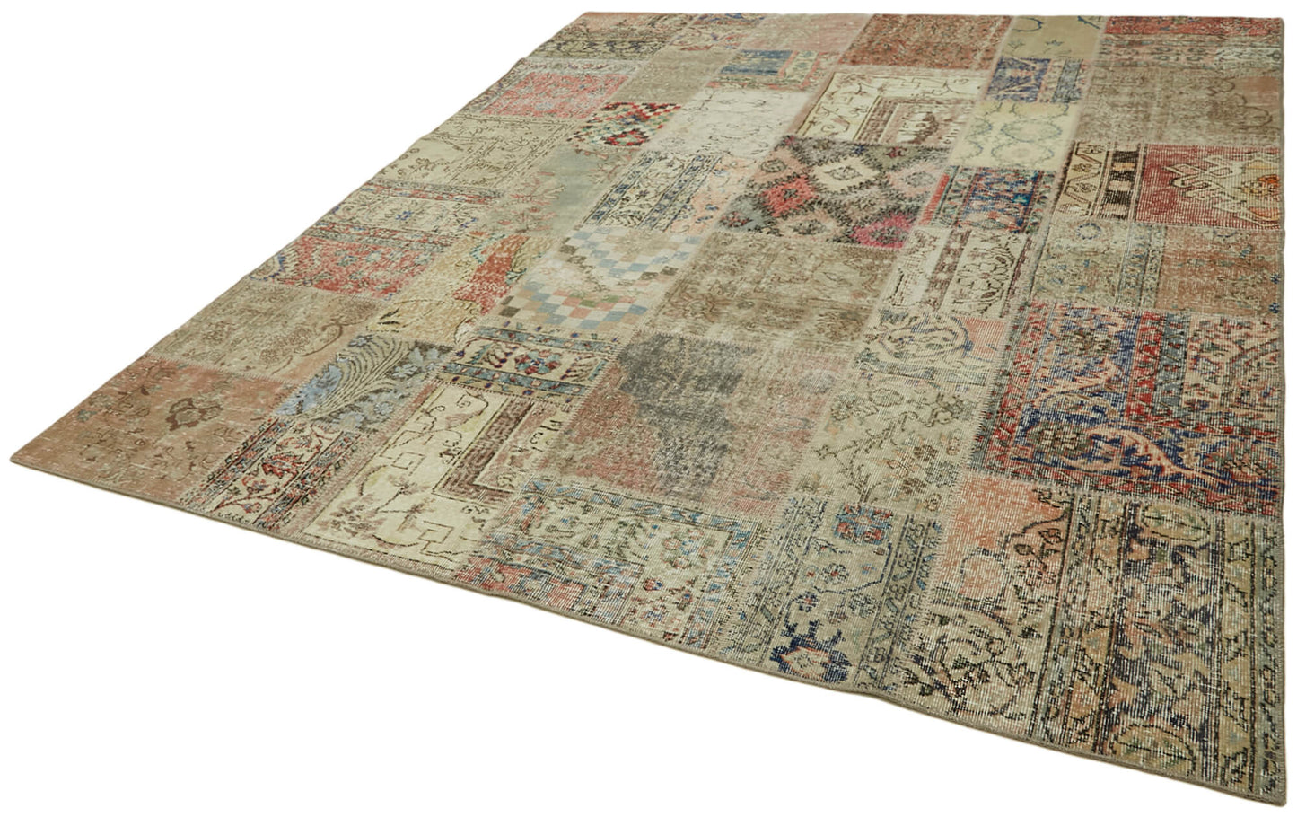 8x10 Beige Patchwork Rug - 43191