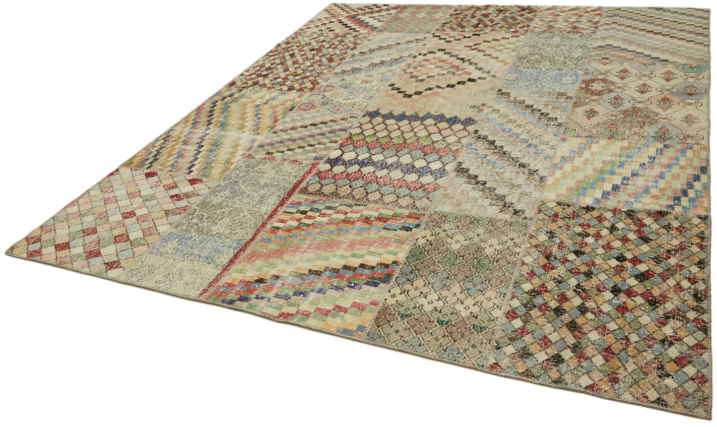 8x10 Beige Patchwork Rug - 43196