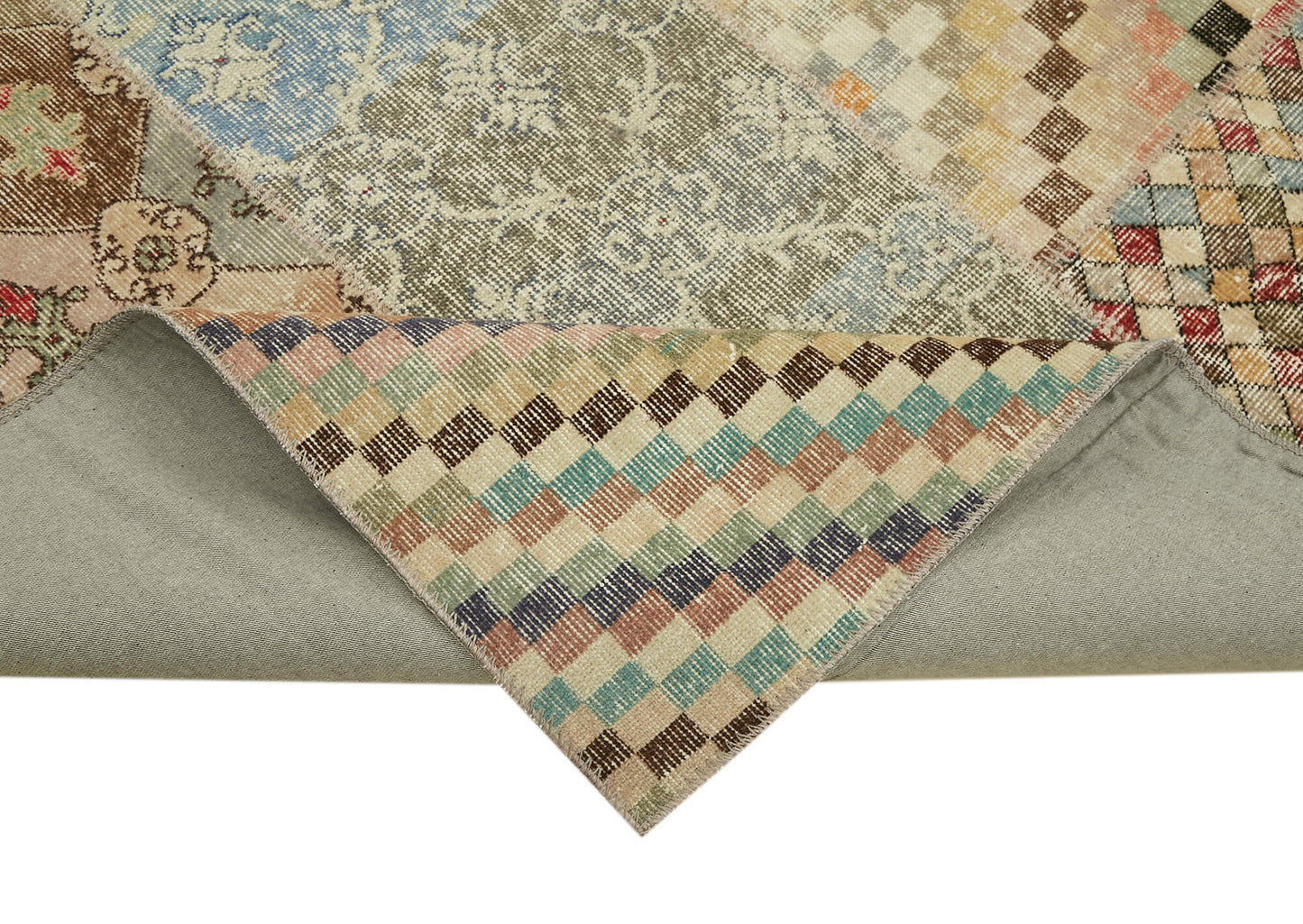 8x10 Beige Patchwork Rug - 43196