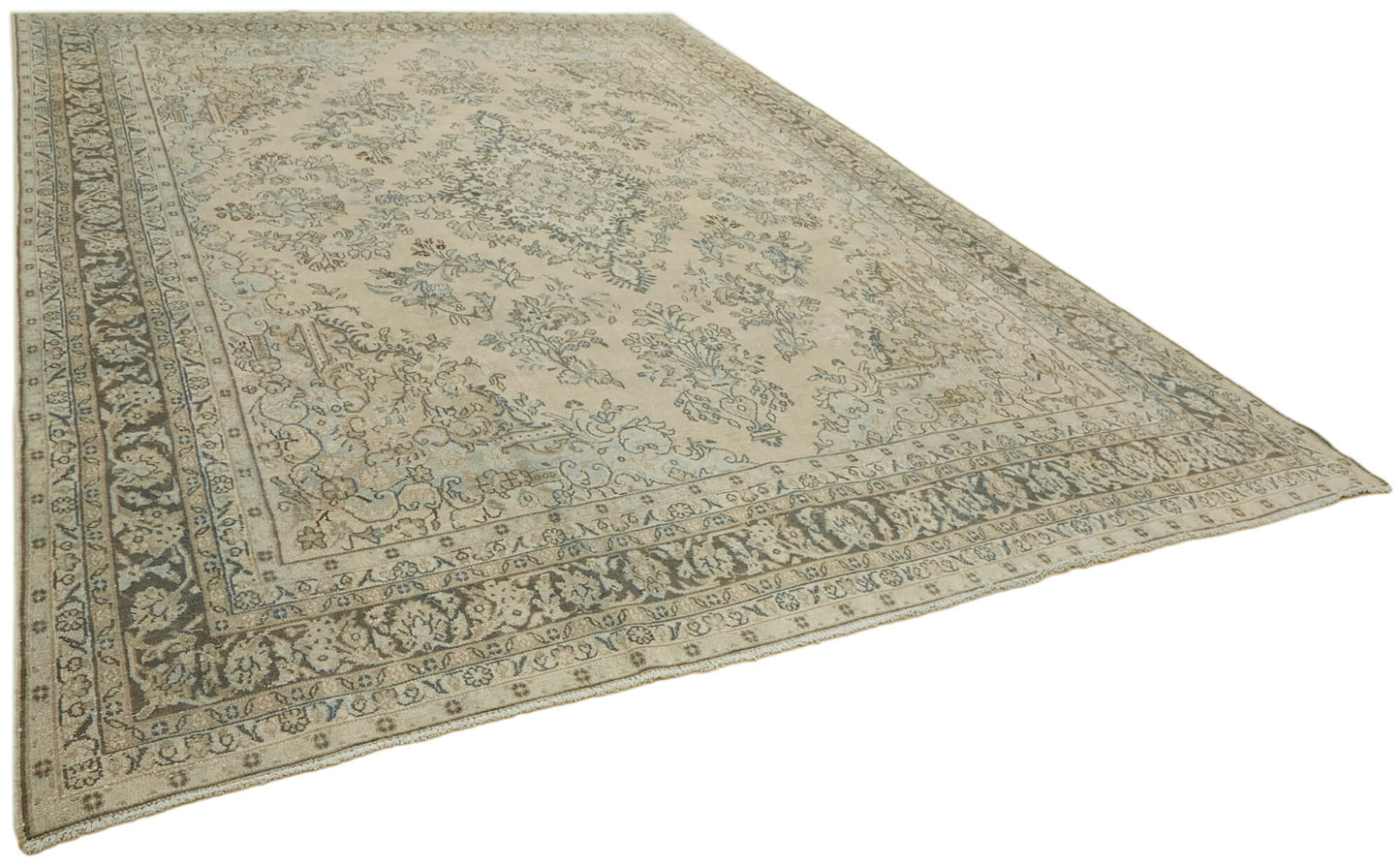 10x14 Beige Vintage Large Area Rug - 43339