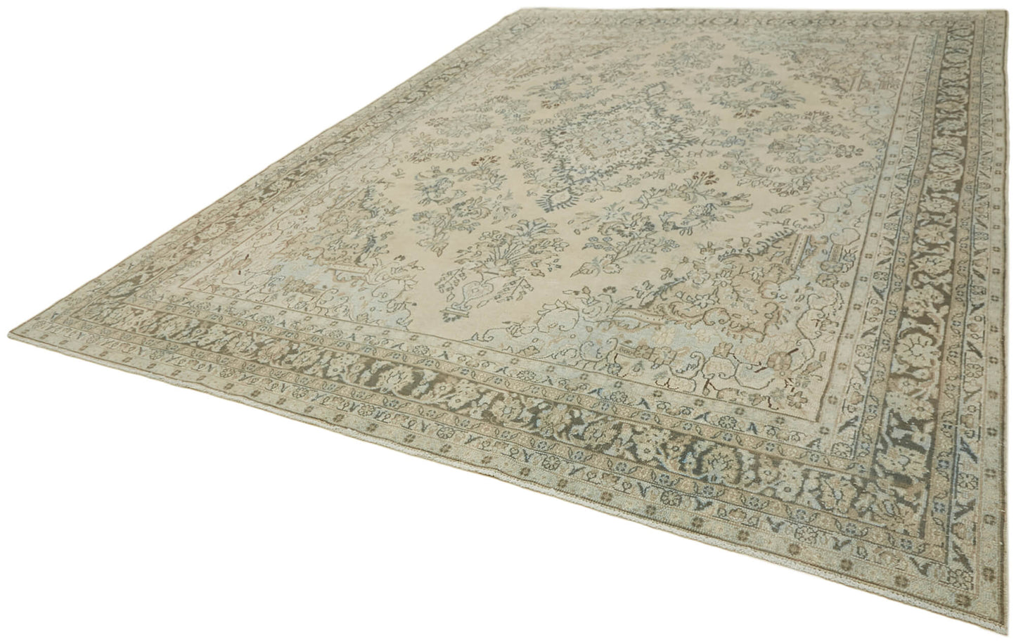 10x14 Beige Vintage Large Area Rug - 43339