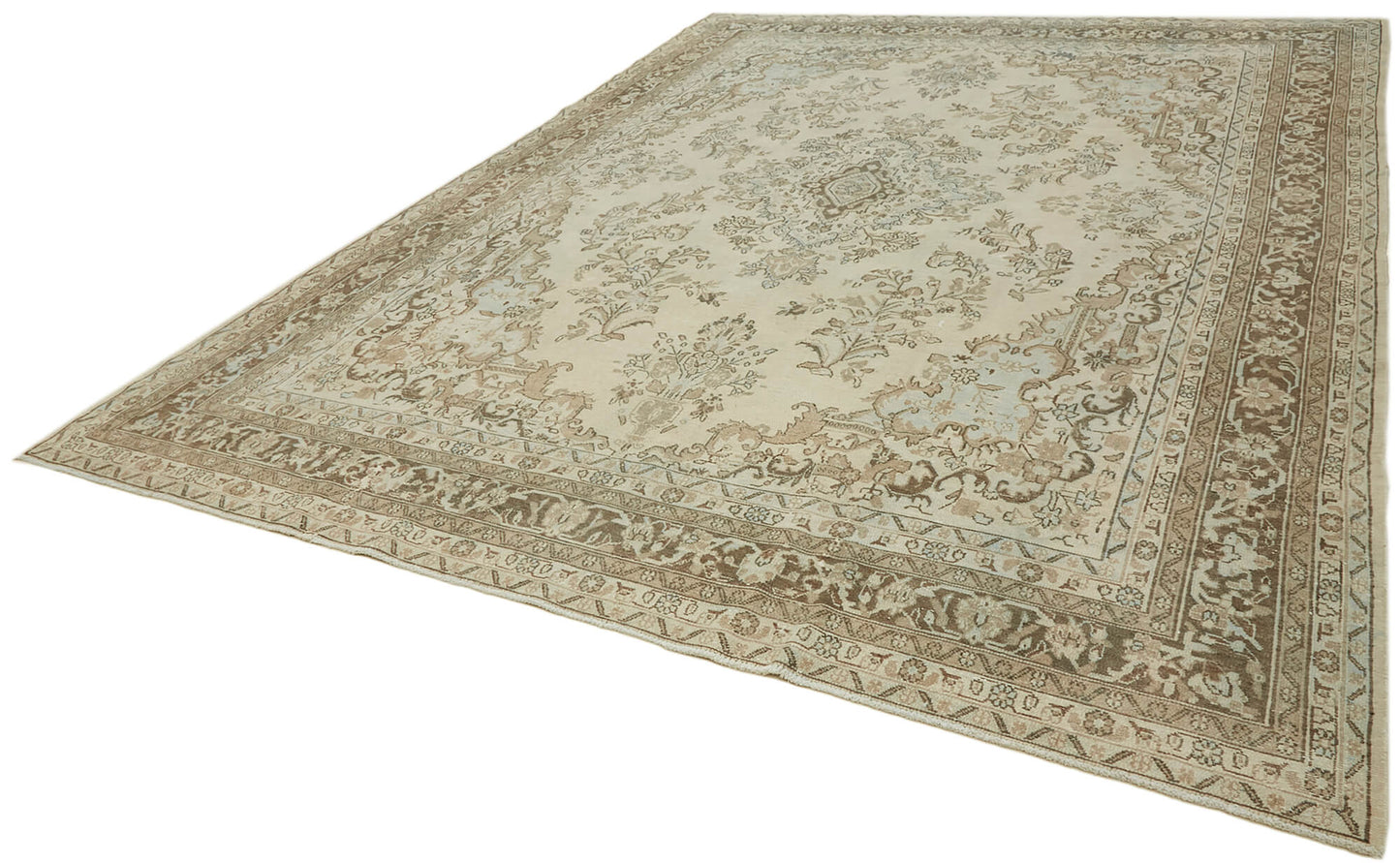 10x13 Beige Vintage Large Area Rug - 43344