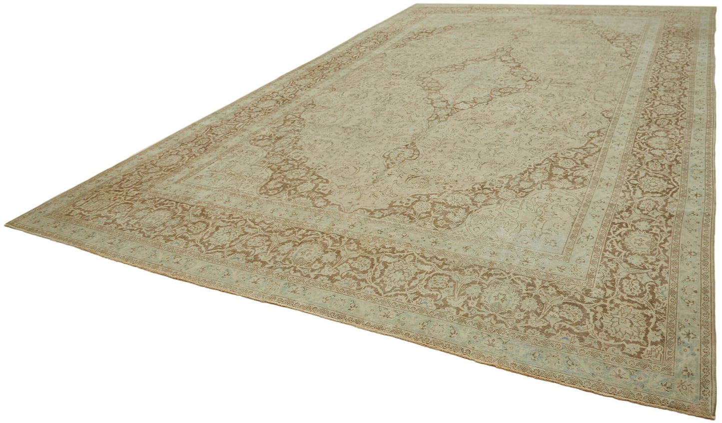 11x18 Beige Vintage Large Area Rug - 43351