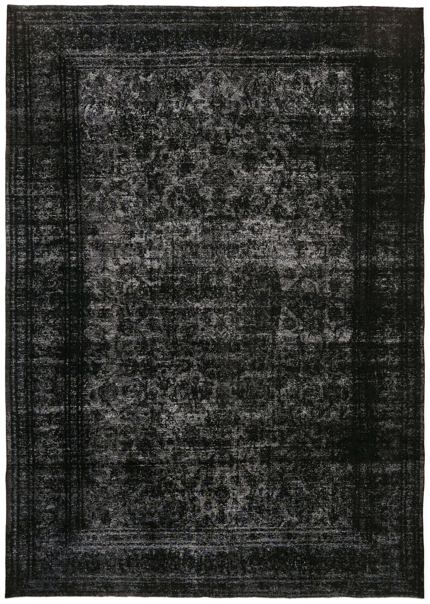 11x15 Black Vintage Large Area Rug - 43353