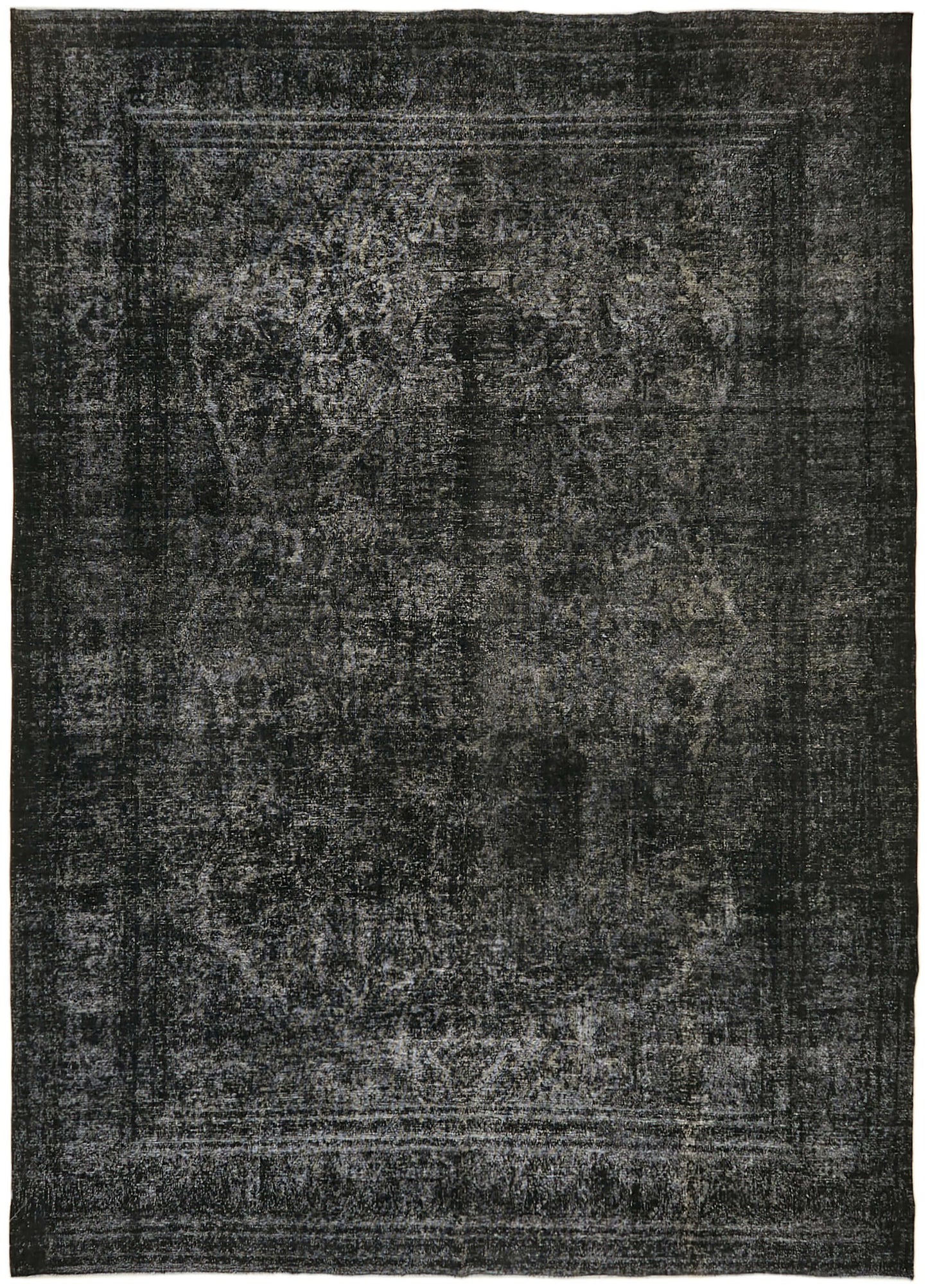 11x15 Black Vintage Large Area Rug - 43354