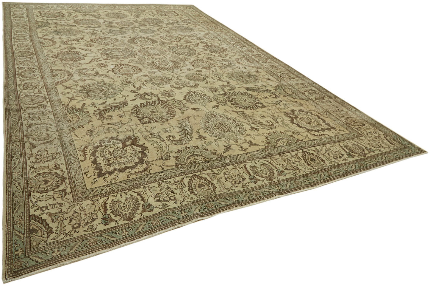 12x18 Beige Vintage Large Area Rug - 43355