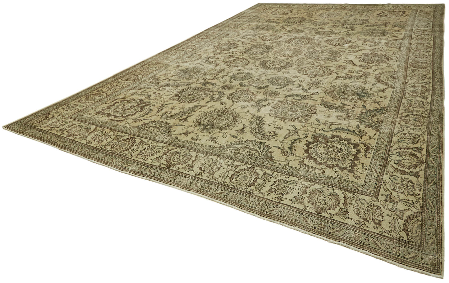 12x18 Beige Vintage Large Area Rug - 43355