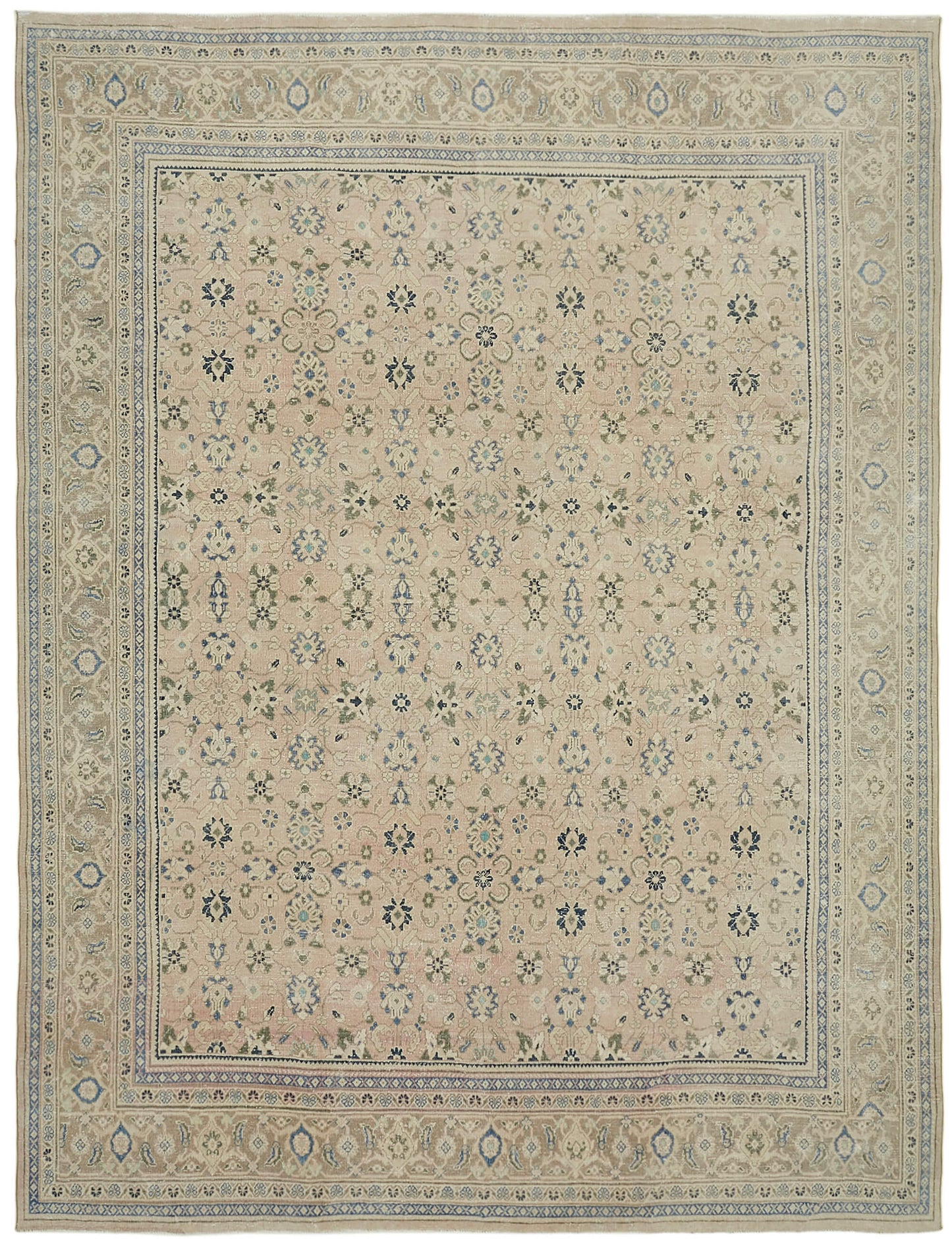 10x13 Beige Vintage Large Area Rug - 43365