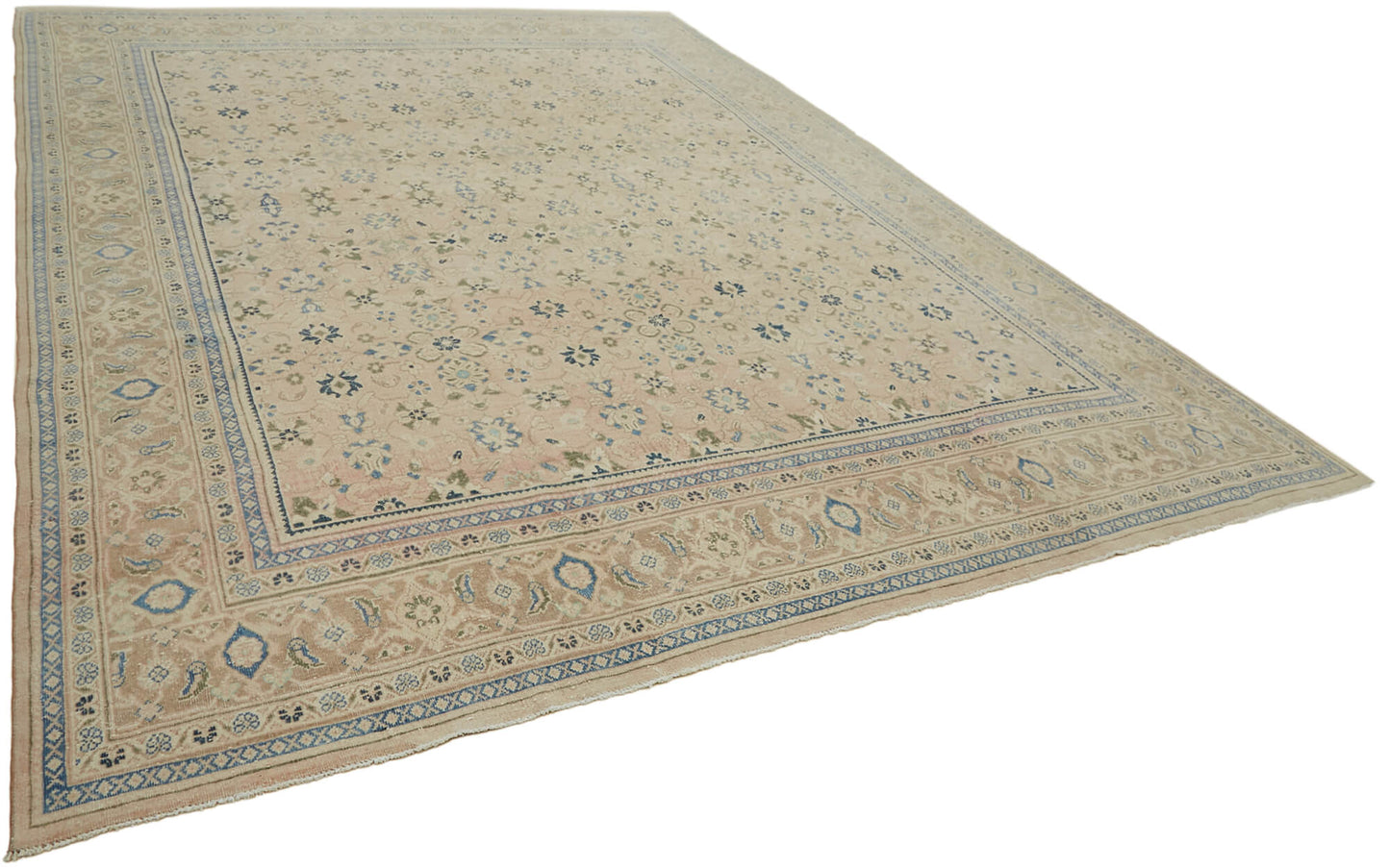 10x13 Beige Vintage Large Area Rug - 43365