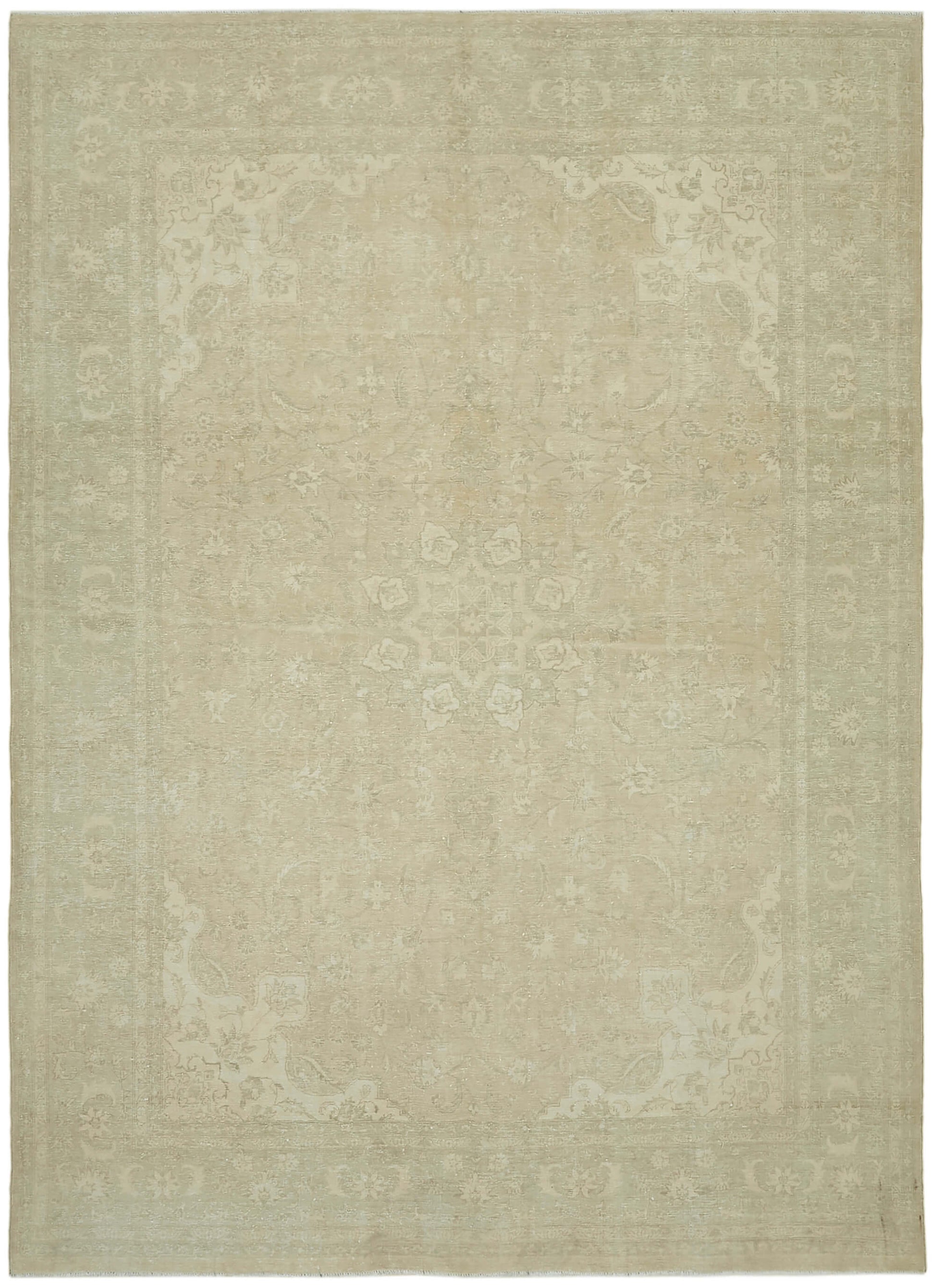 9x12 Beige Vintage Large Area Rug - 43368