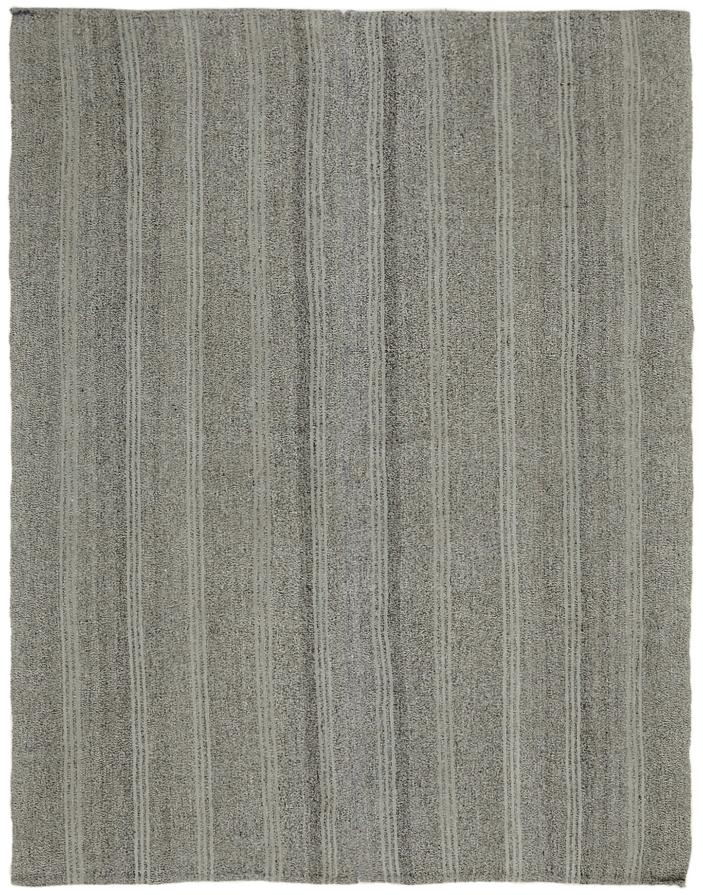 7x9 Grey Anatolian Kilim Rug - 43475