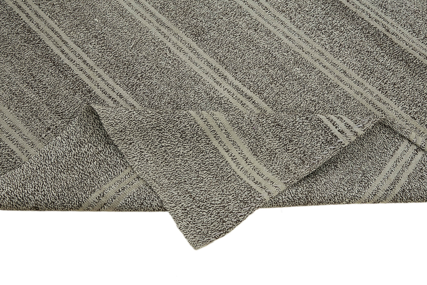 7x9 Grey Anatolian Kilim Rug - 43475