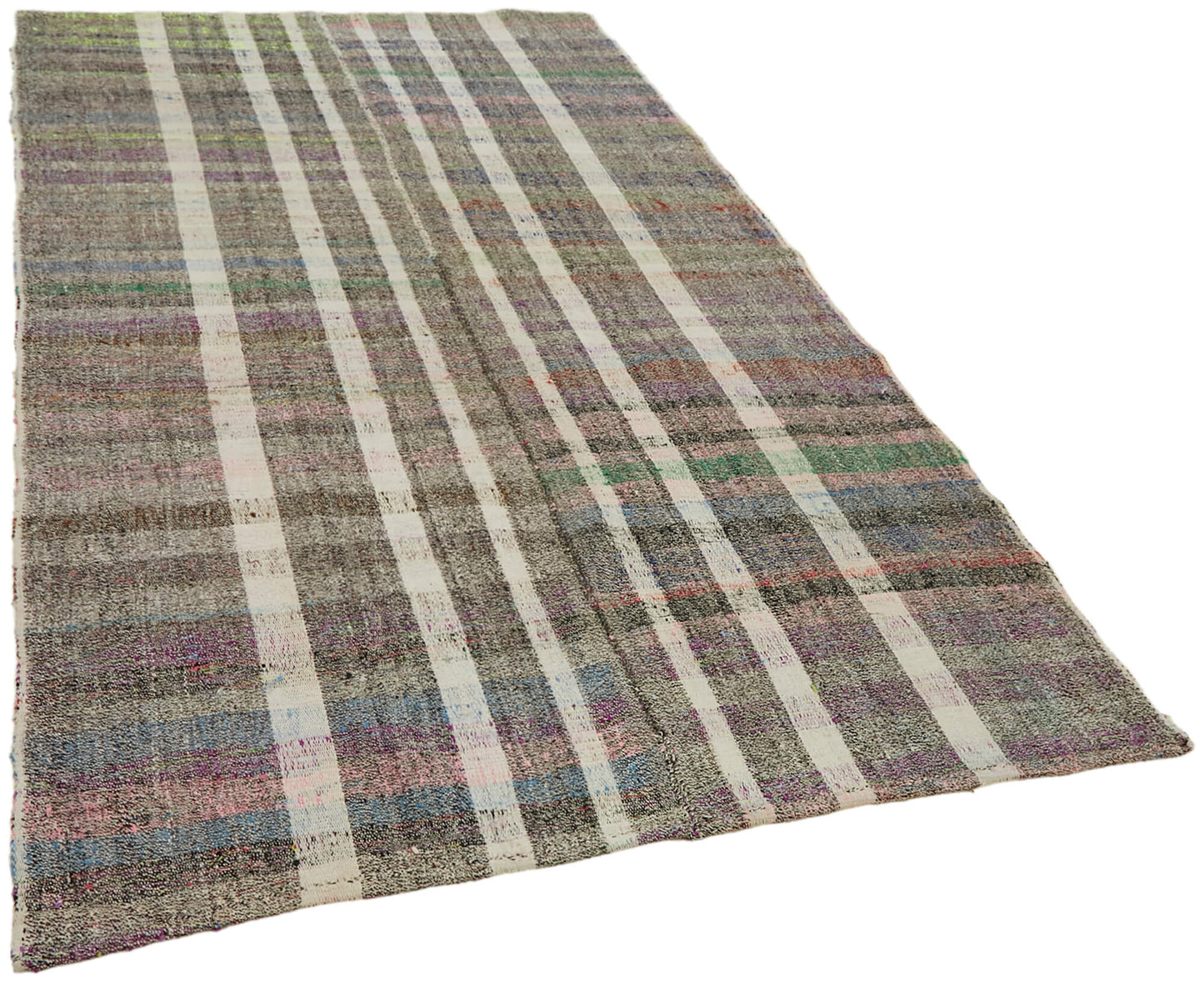 6x10 Grey Anatolian Kilim Rug - 43484