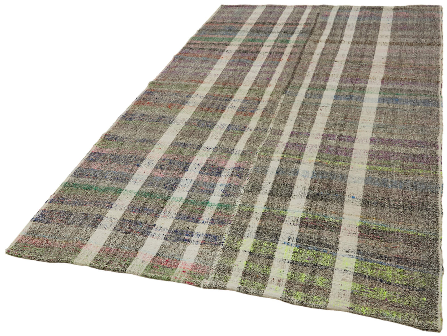 6x10 Grey Anatolian Kilim Rug - 43484