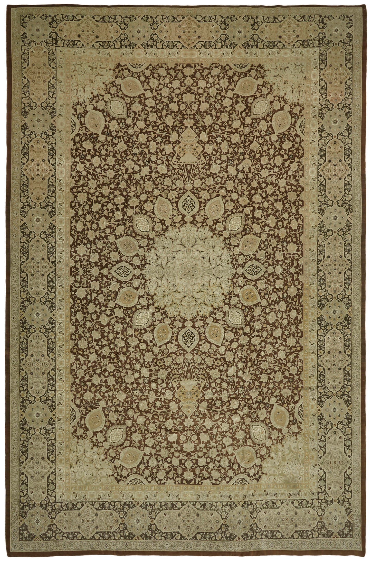 13x19 Beige Oushak Rug - 43505