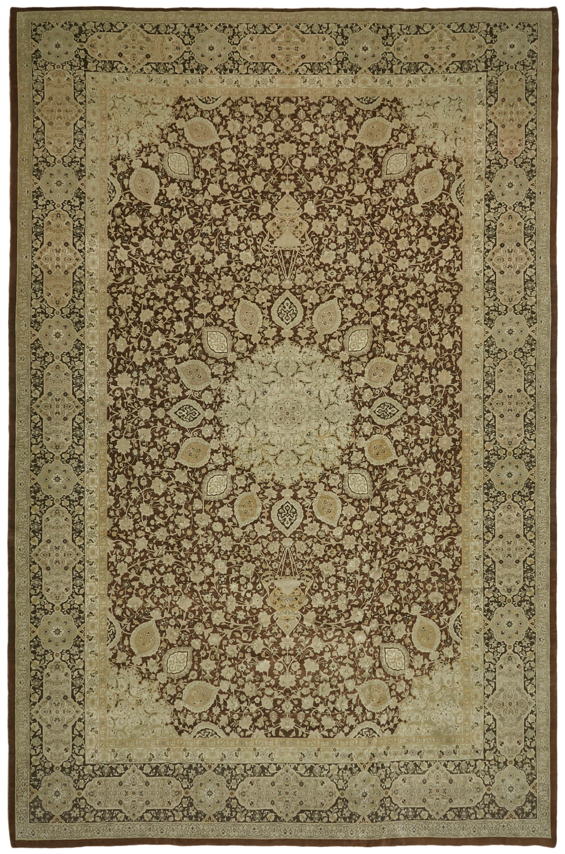 13x19 Beige Oushak Rug - 43505