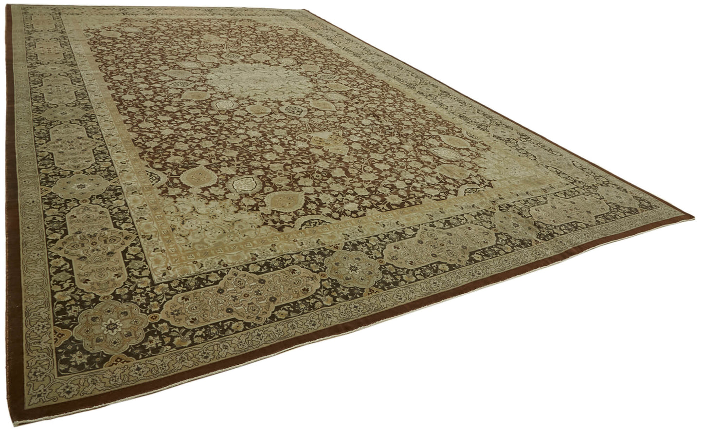 13x19 Beige Oushak Rug - 43505