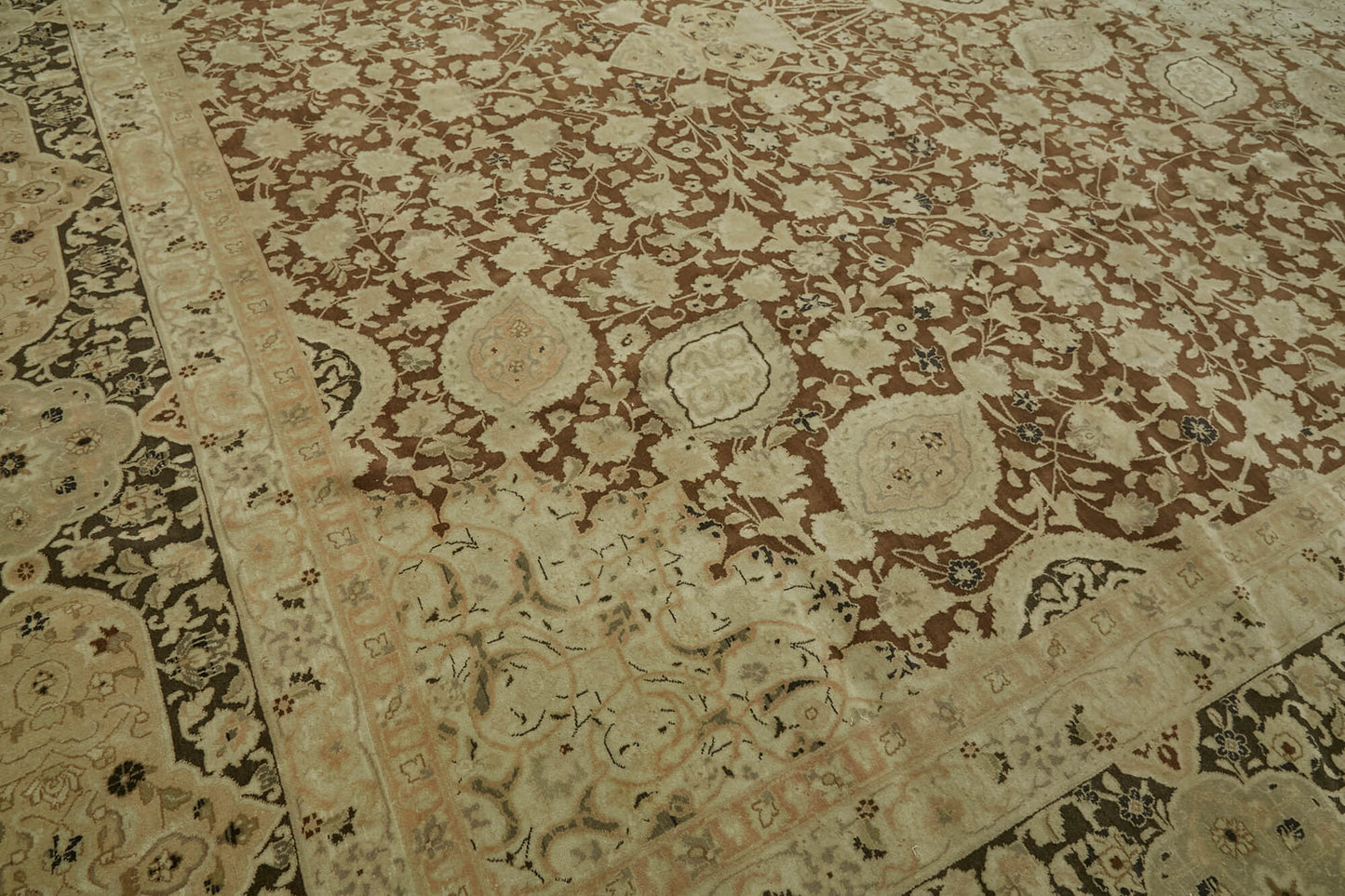 13x19 Beige Oushak Rug - 43505