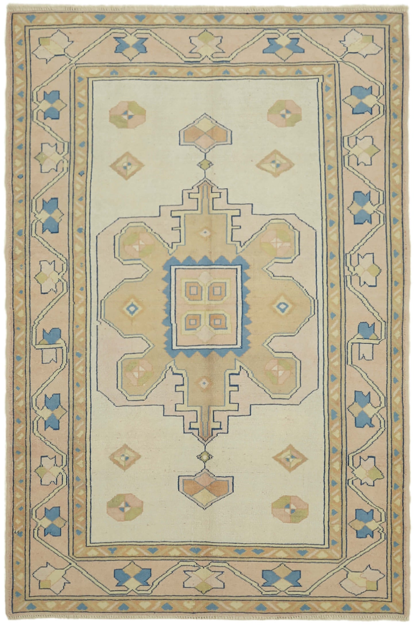 5x8 Beige Anatolian Rug - 43597