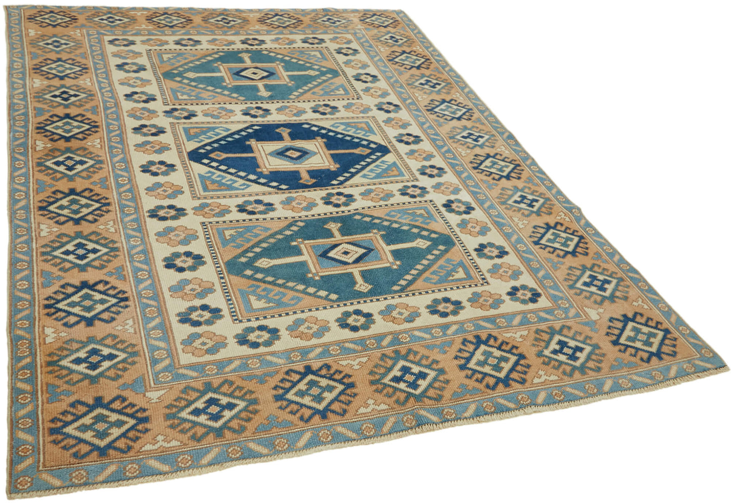 6x7 Beige Anatolian Rug - 43608