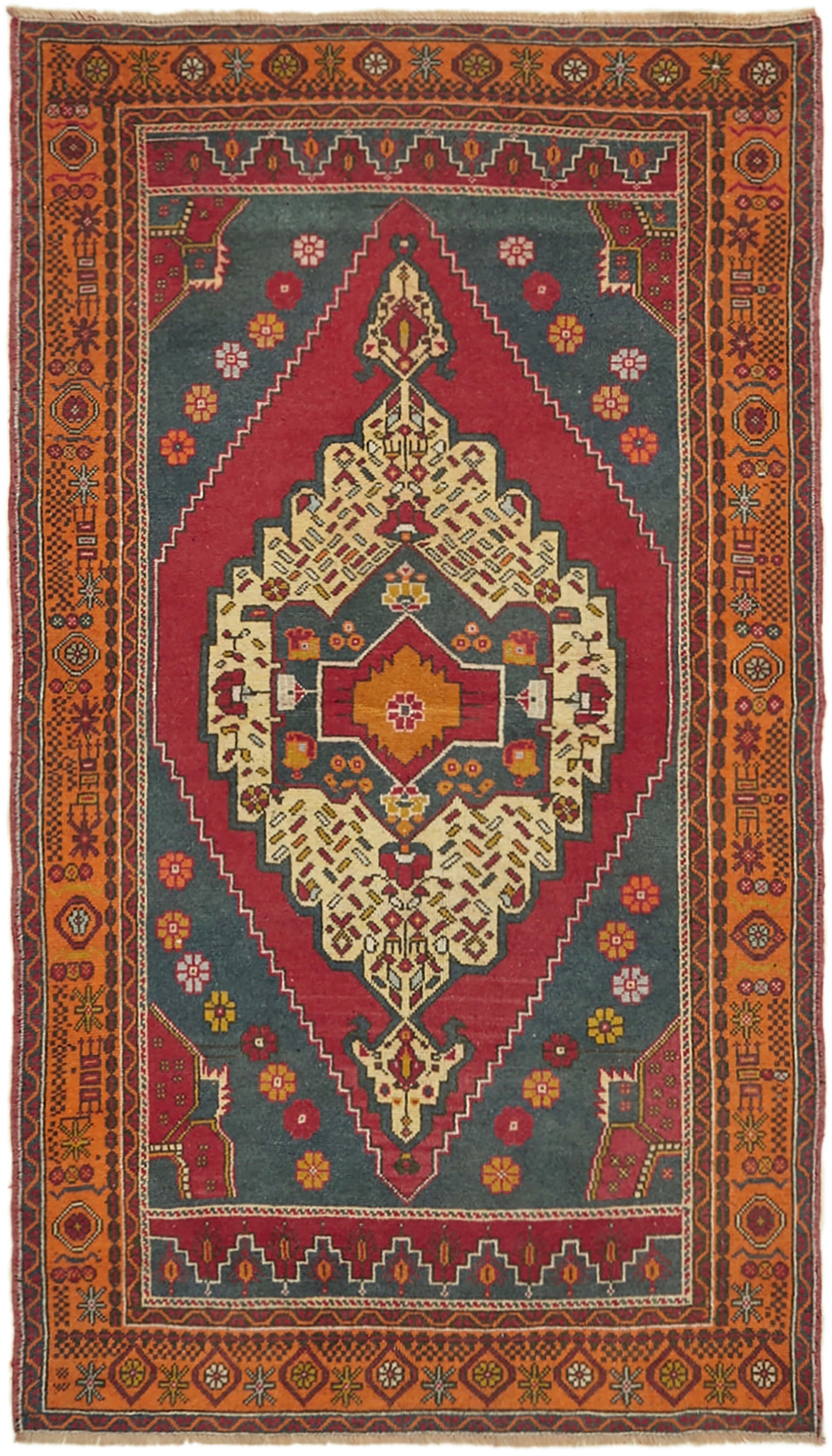 4x7 Blue Anatolian Rug - 43635