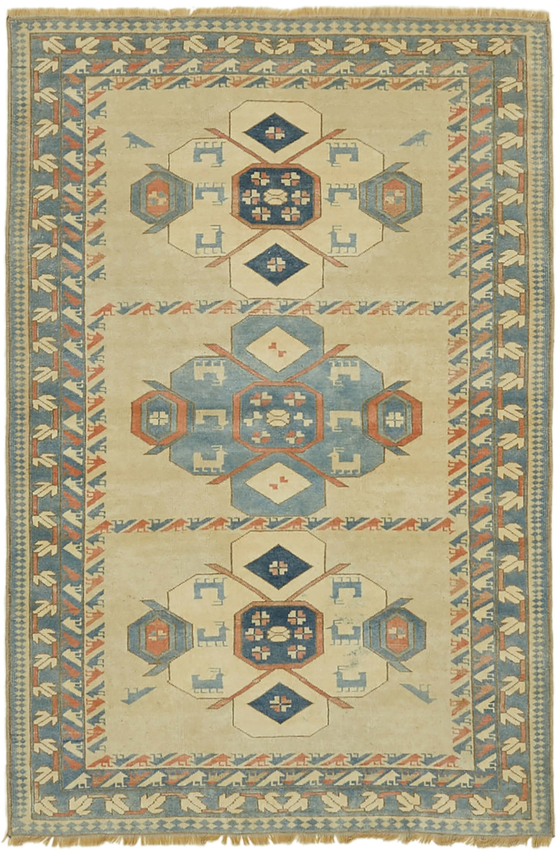 4x6 Beige Anatolian Rug - 43639