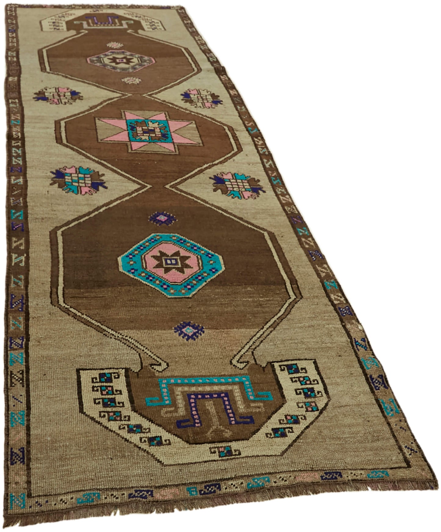 3x9 Brown Anatolian Runner Rug - 43655