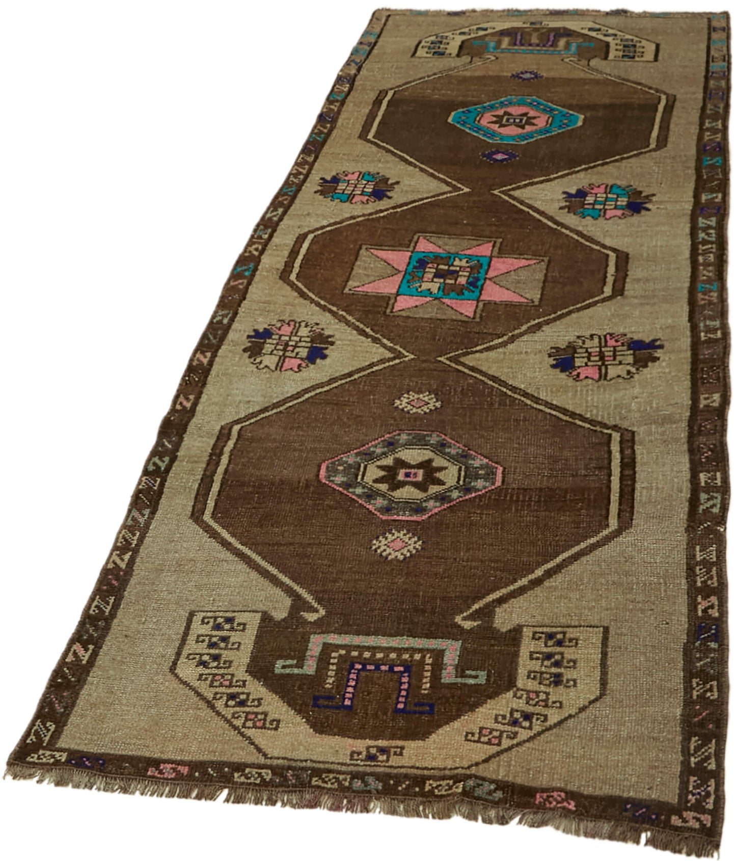 3x9 Brown Anatolian Runner Rug - 43655