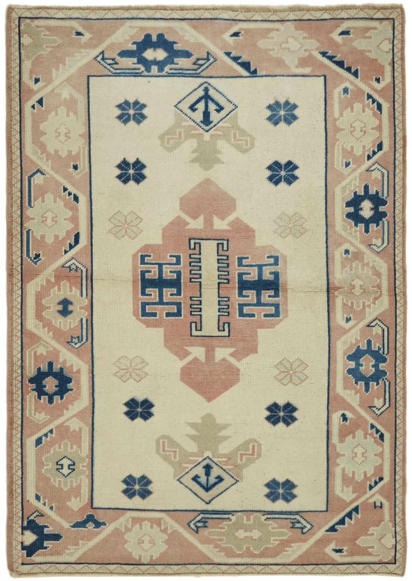 4x5 Beige Anatolian Rug - 43664