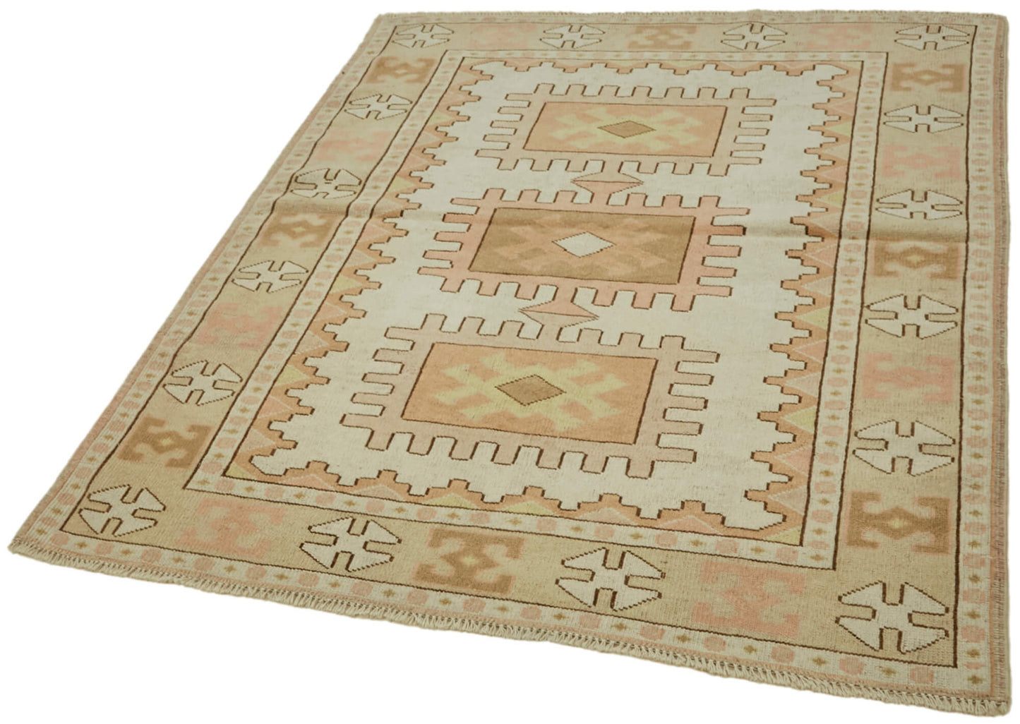 5x5 Beige Anatolian Rug - 43665