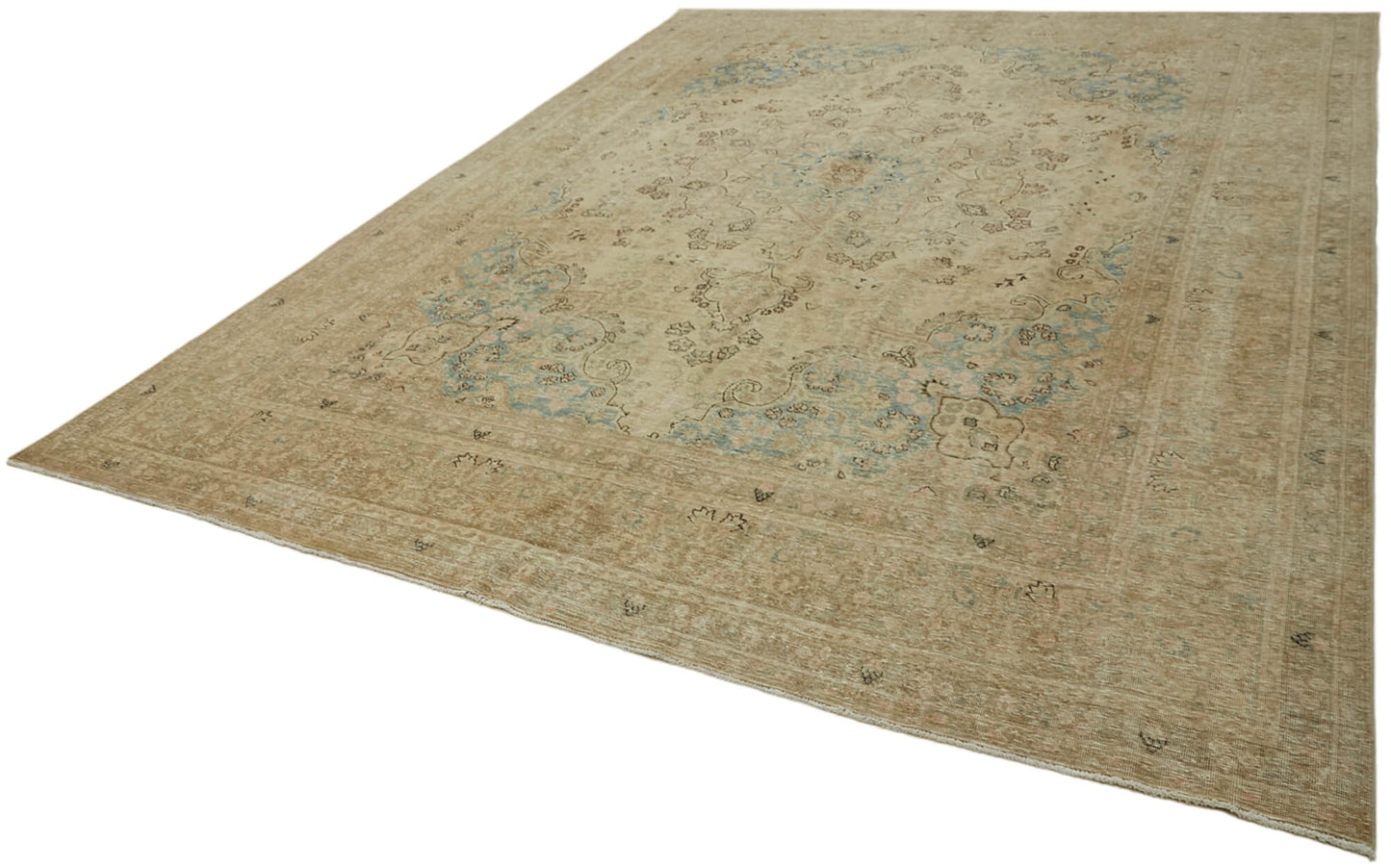 10x13 Beige Vintage Large Area Rug - 43942