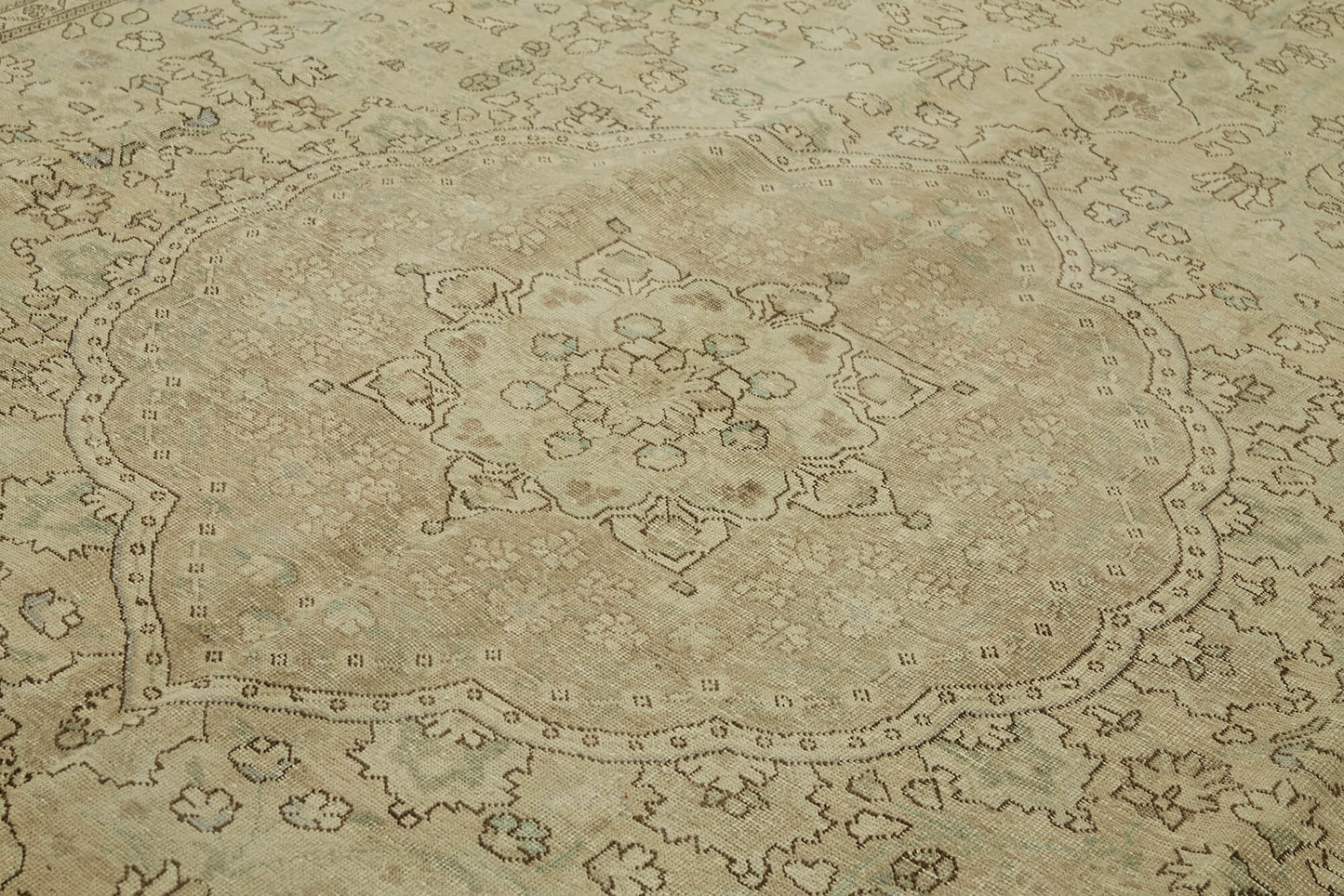 10x13 Beige Vintage Large Area Rug - 43944