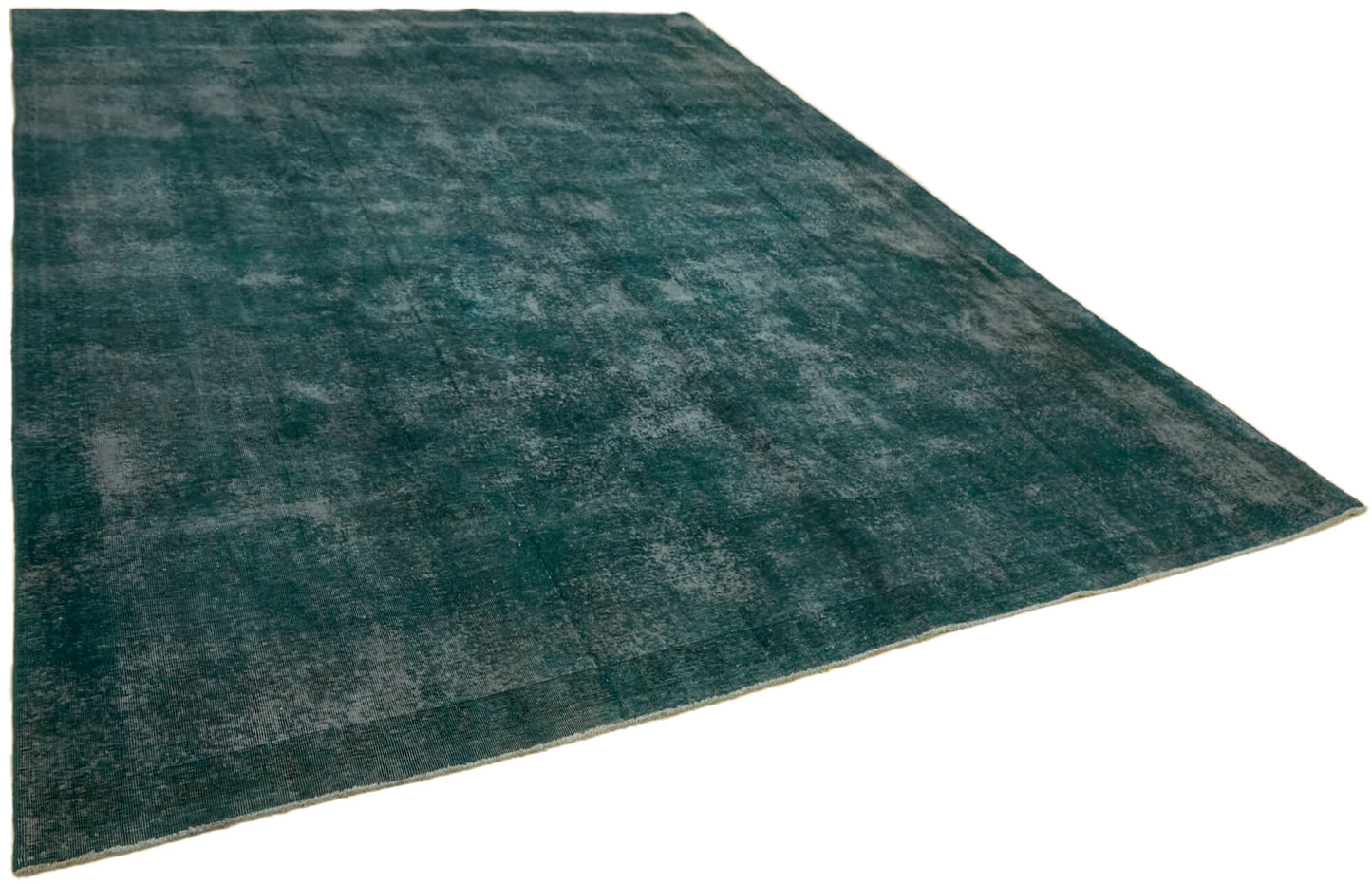 10x13 Turquoise Overdyed Large Area Rug - 43946