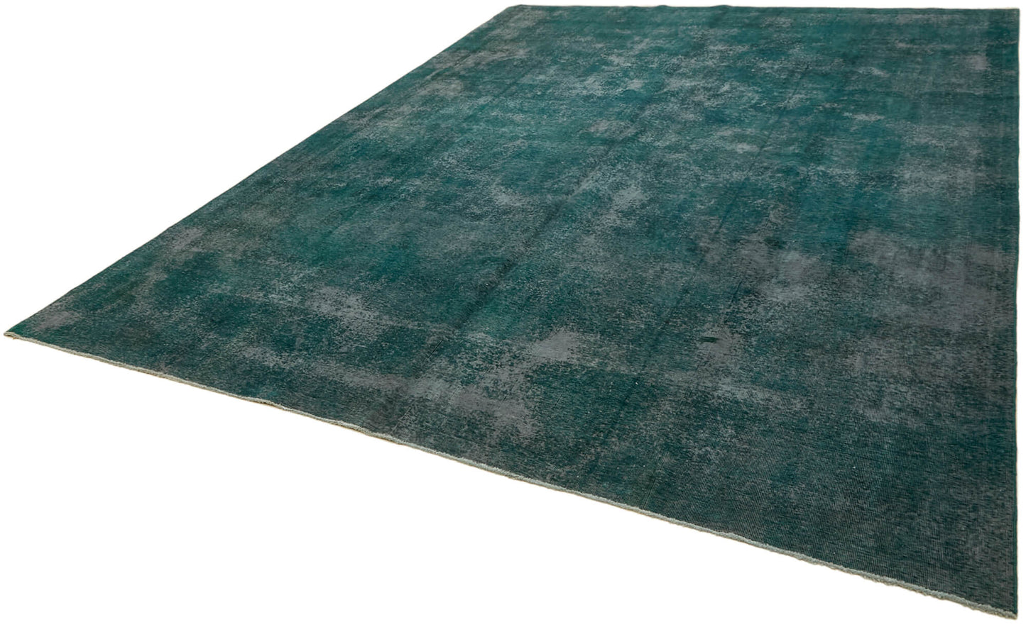 10x13 Turquoise Overdyed Large Area Rug - 43946