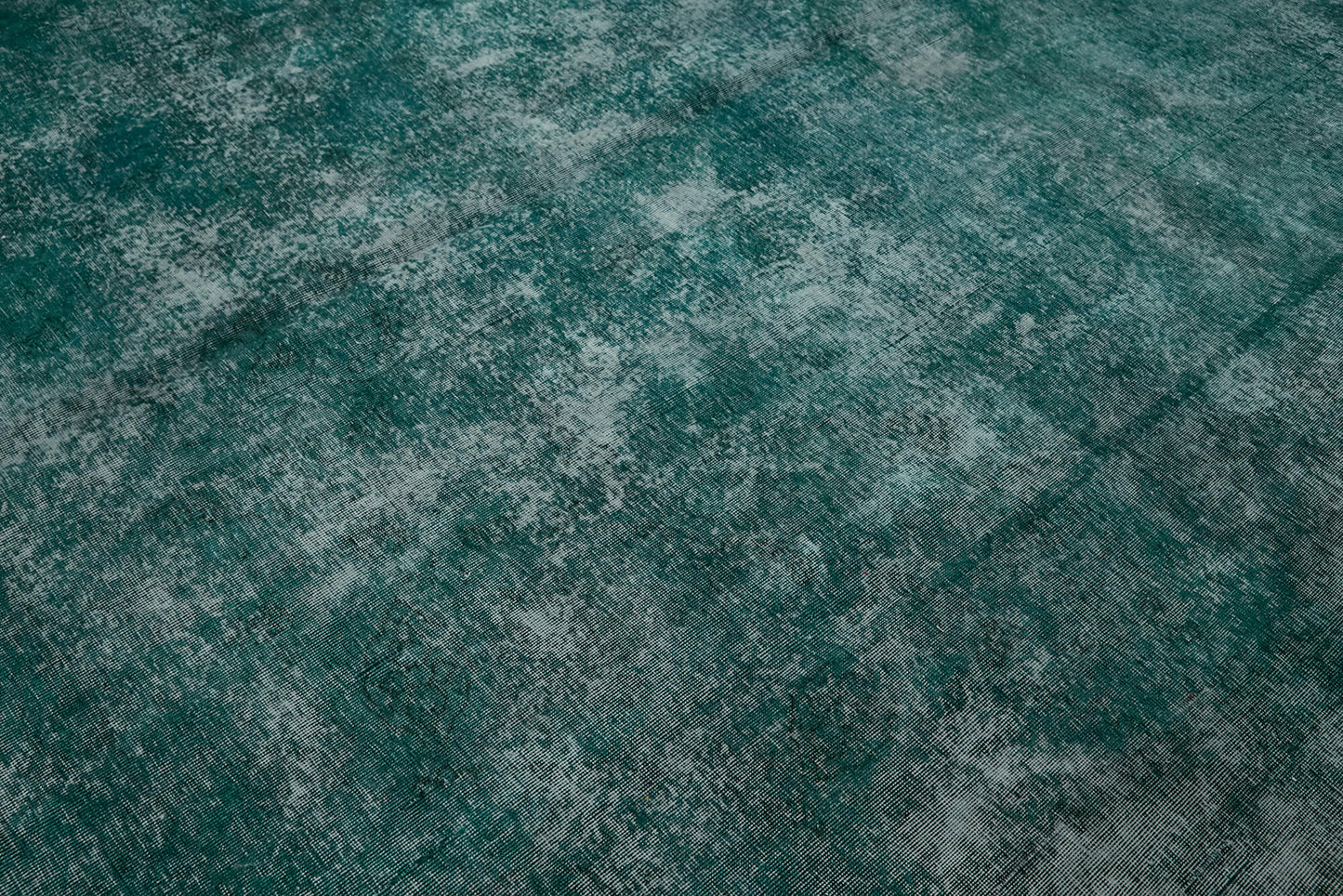 10x13 Turquoise Overdyed Large Area Rug - 43946